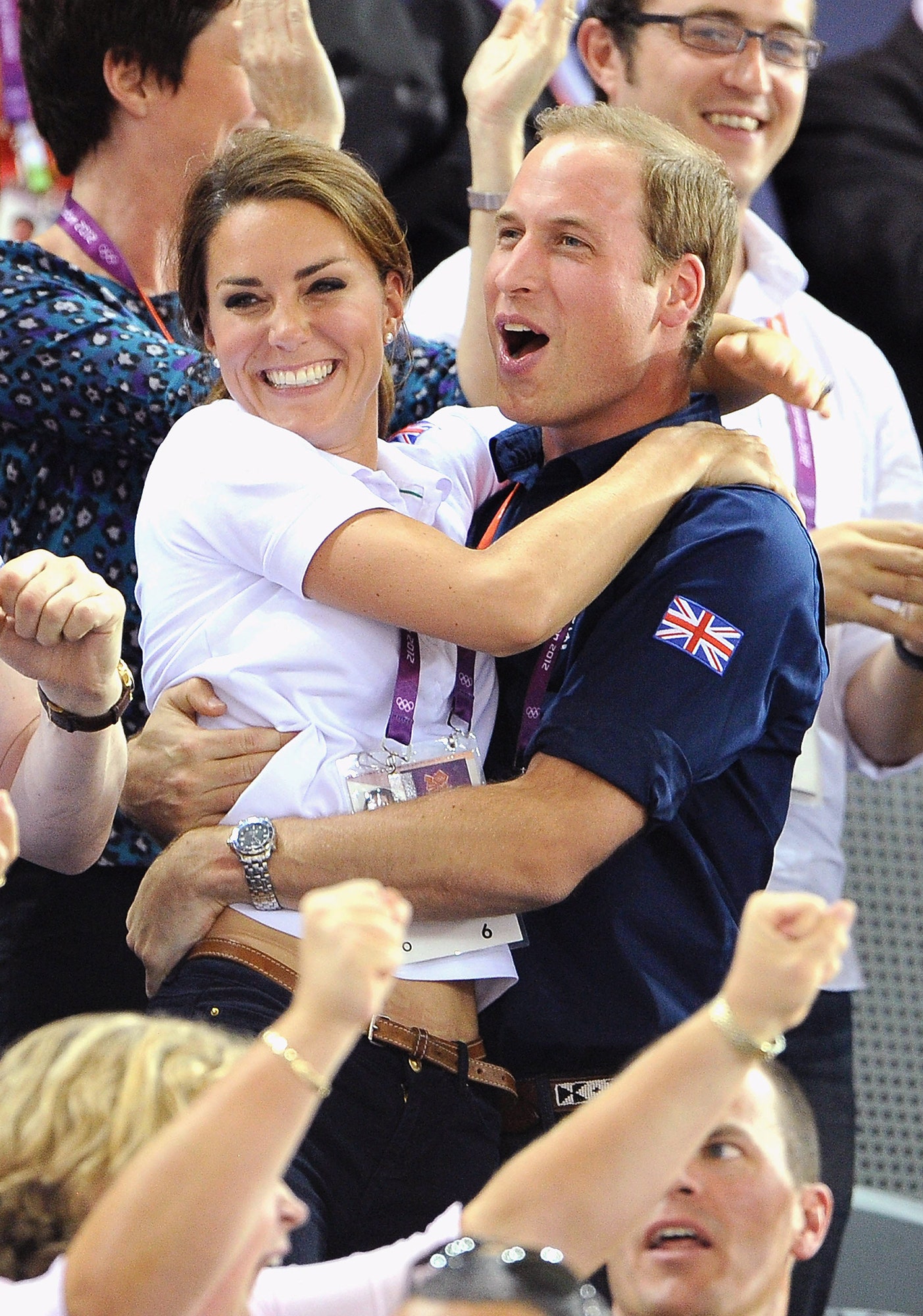William en Kate tijdens de Olympische Spelen 2012 in Londen, 2 augustus 2012