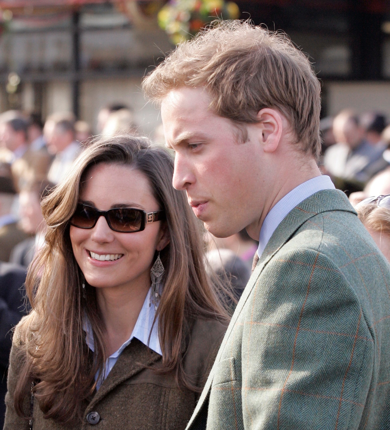Kate Middleton en prins William op het Cheltenham Horse Racing Festival op 13 maart 2007.