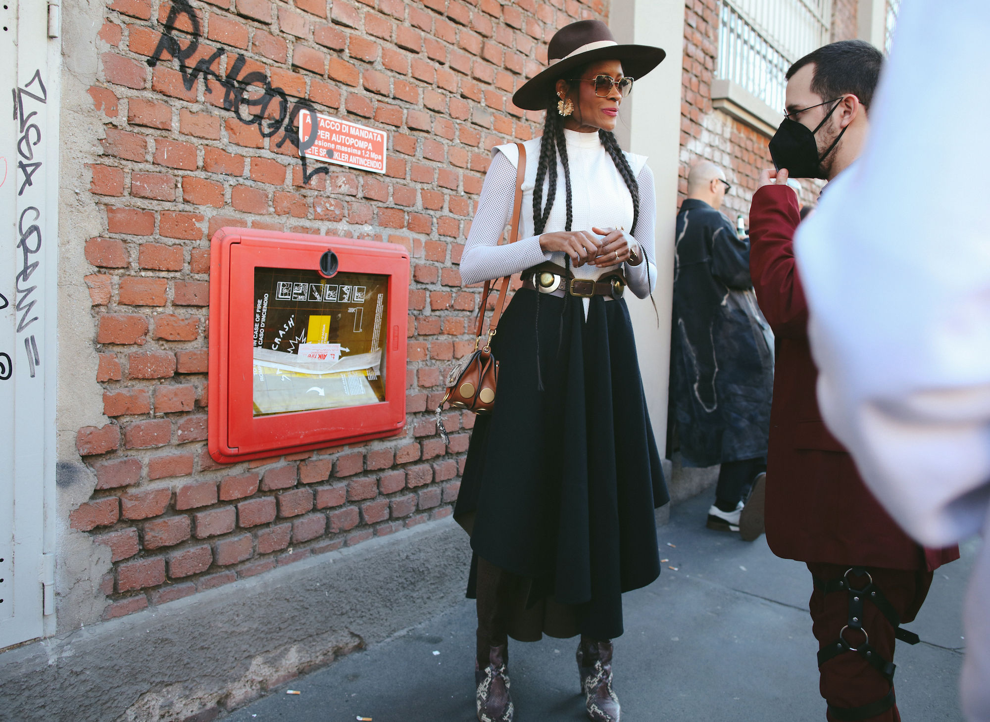 Streetstyle Milan Fashion Week herfst/winter 2022