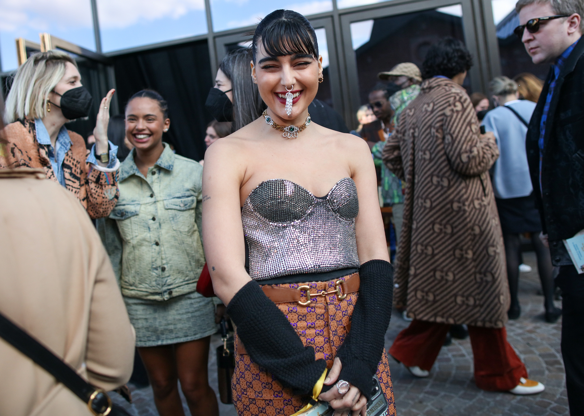 Streetstyle Milan Fashion Week herfst/winter 2022