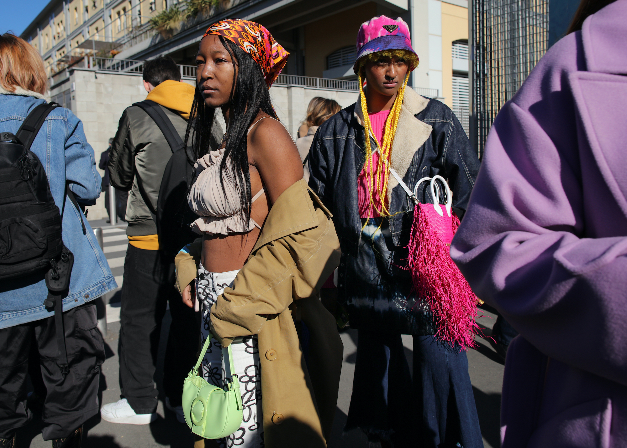 Streetstyle Milan Fashion Week herfst/winter 2022