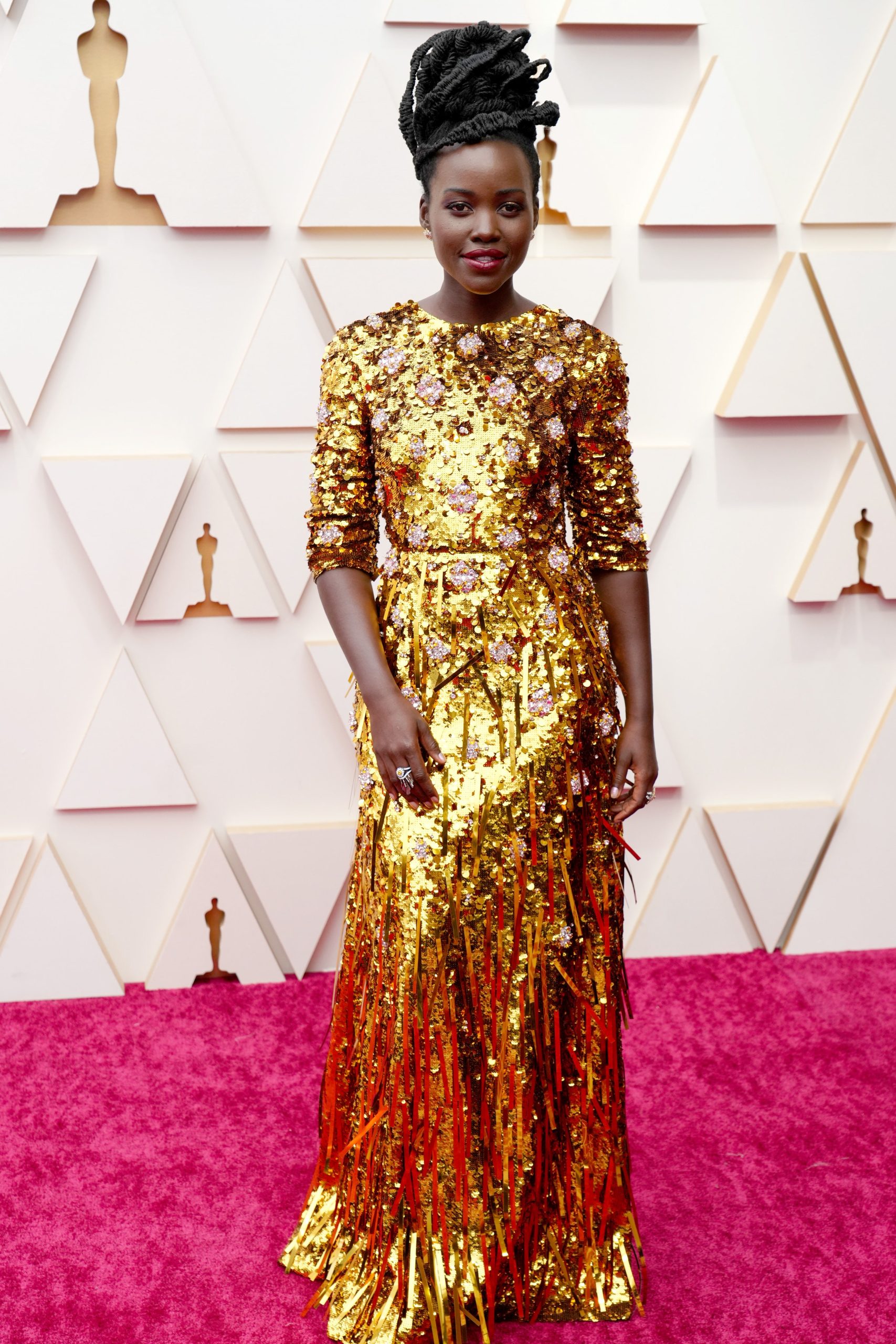 Lupita Nyong'o bij de Oscars in 2022