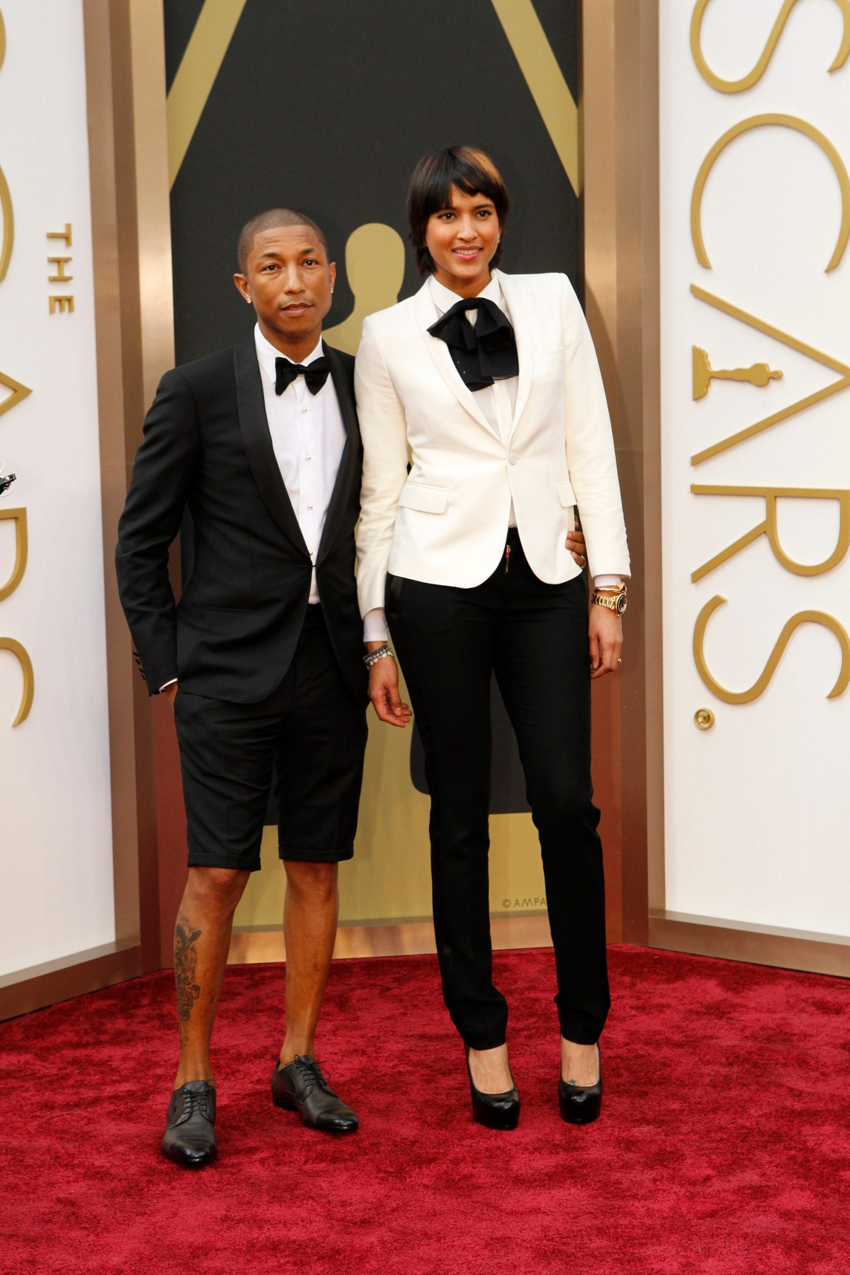 Pharrell Williams bij de Oscars in 2014