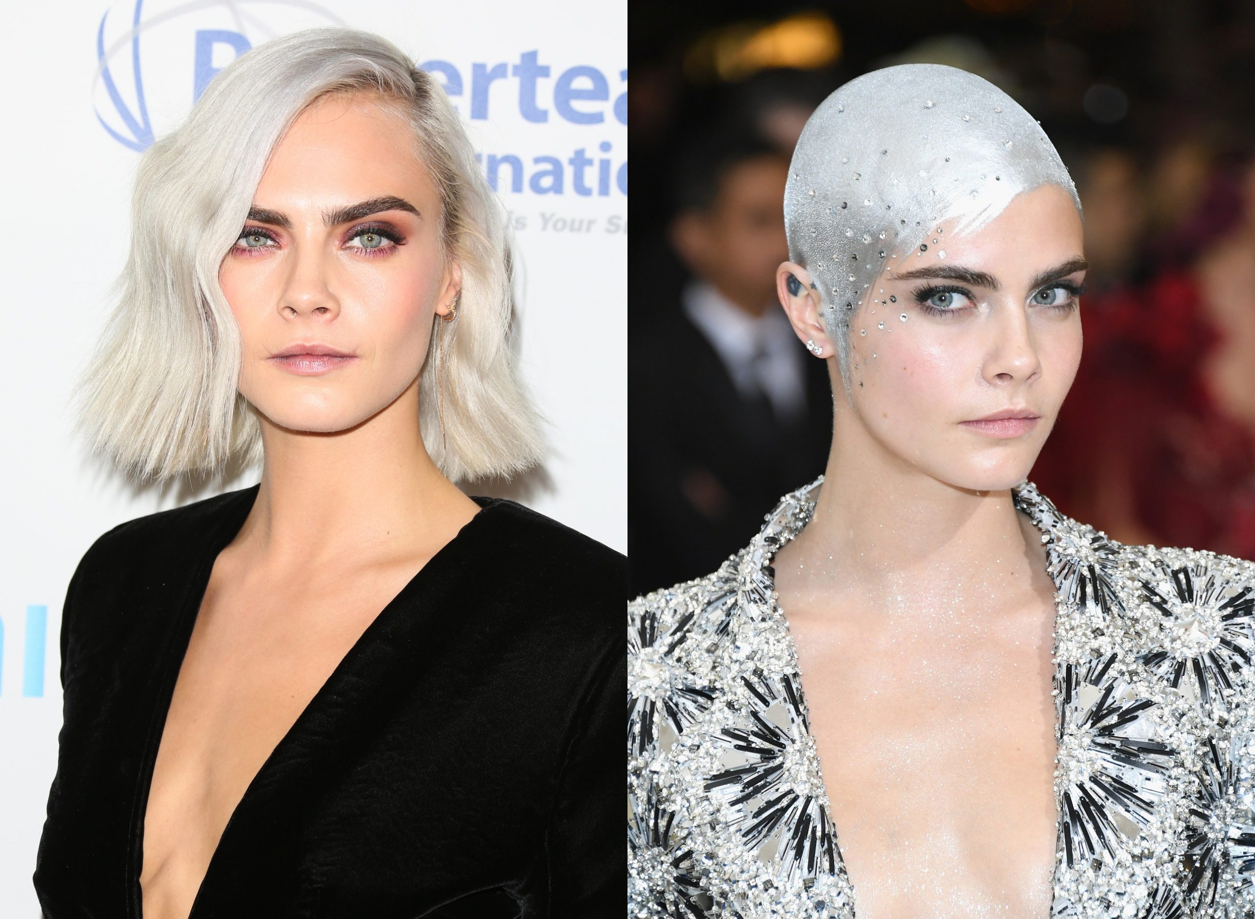 Cara Delevingne's Met Gala beautytransformatie