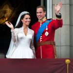 Kate Middleton en prins William op hun bruiloft