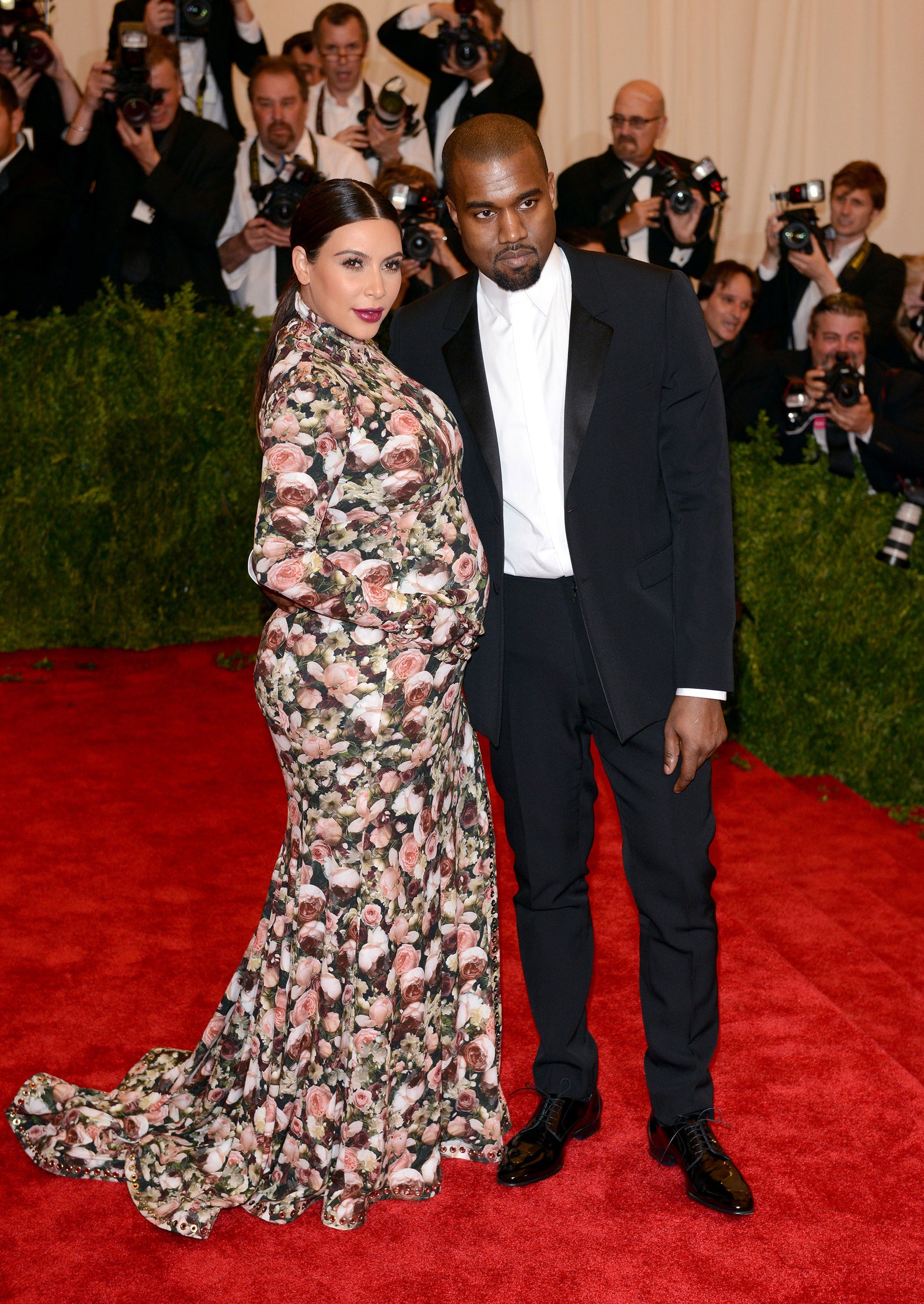 Kim Kardashian en Kanye West tijdens het Met Gala in 2013