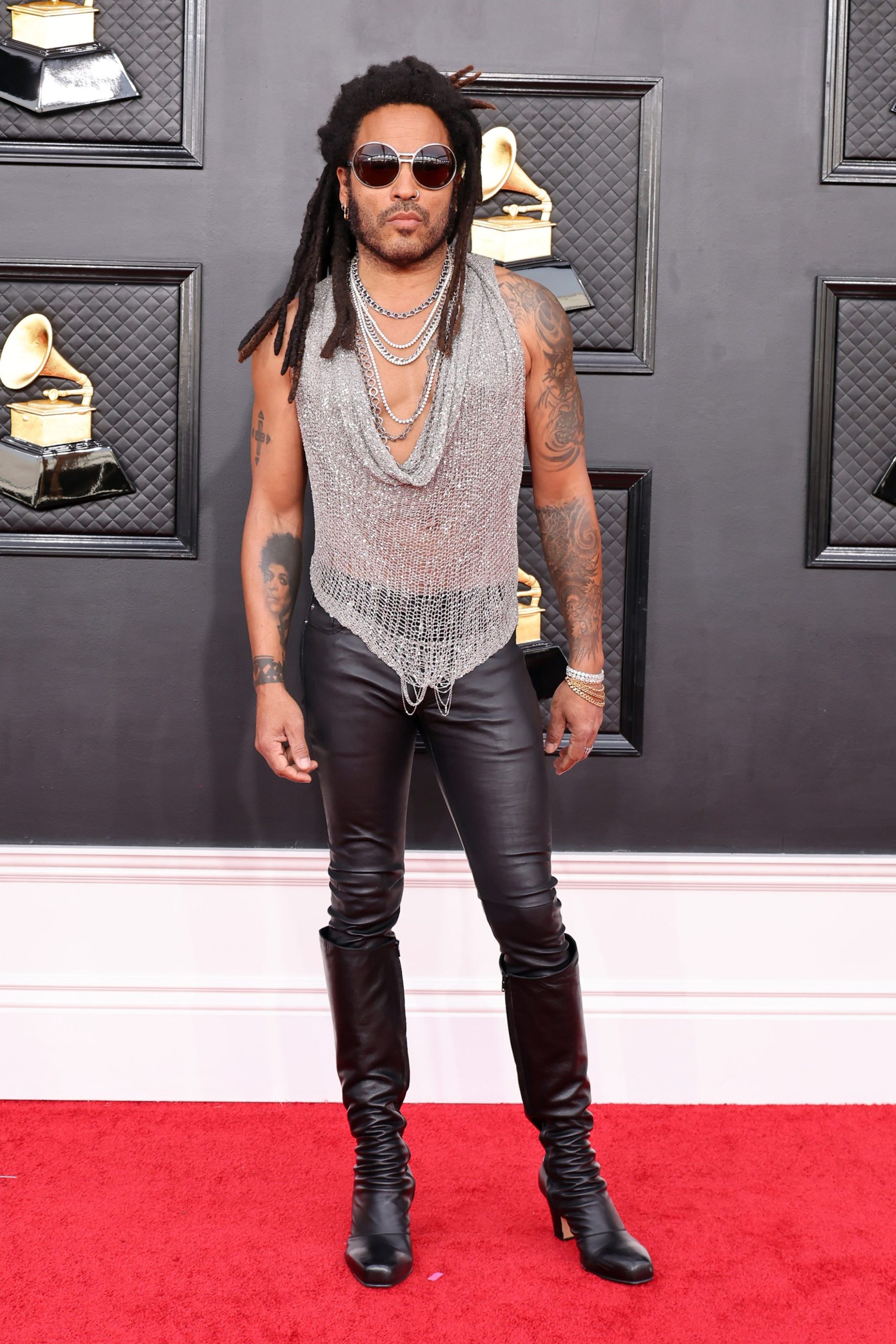 Lenny Kravitz bij de Grammy Awards 2022