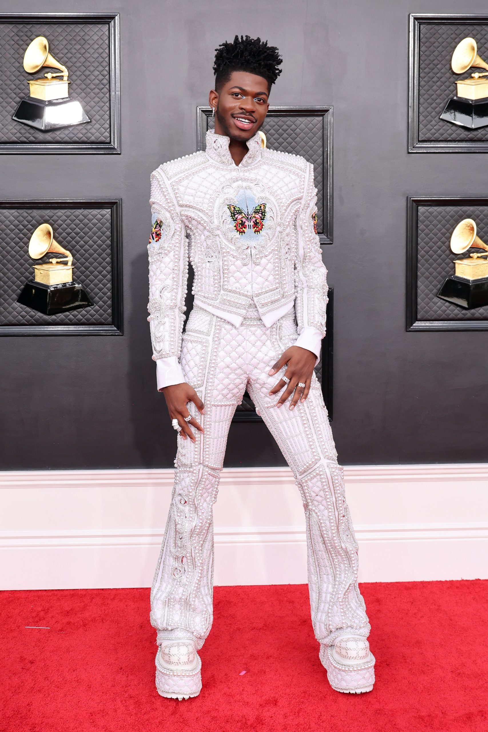 Lil Nas X bij de Grammy Awards 2022