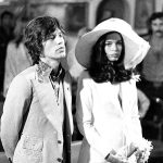 Mick en Bianca Jagger op hun bruilioft