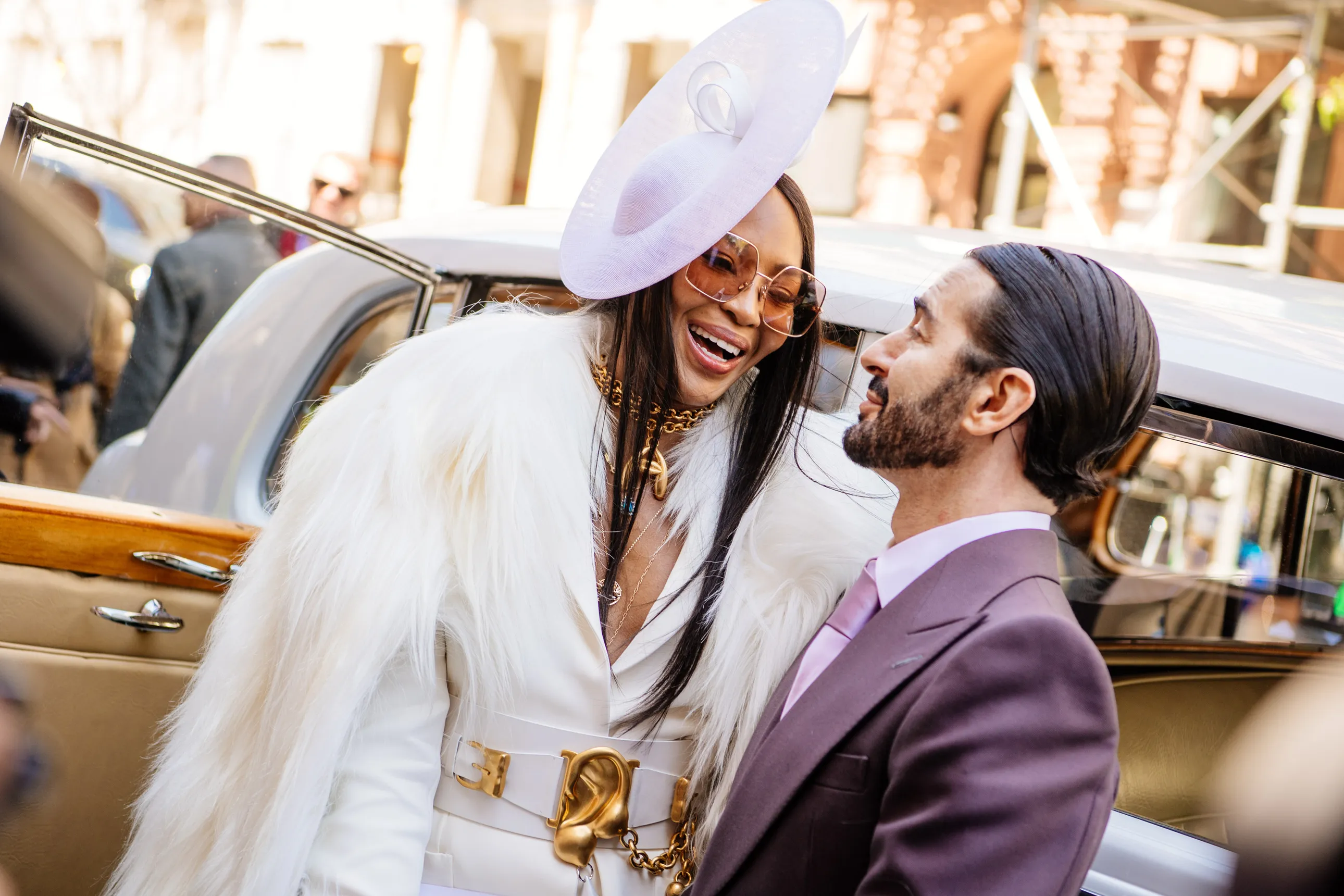 Naomi Campbell bij de herdenking van André Leon Talley