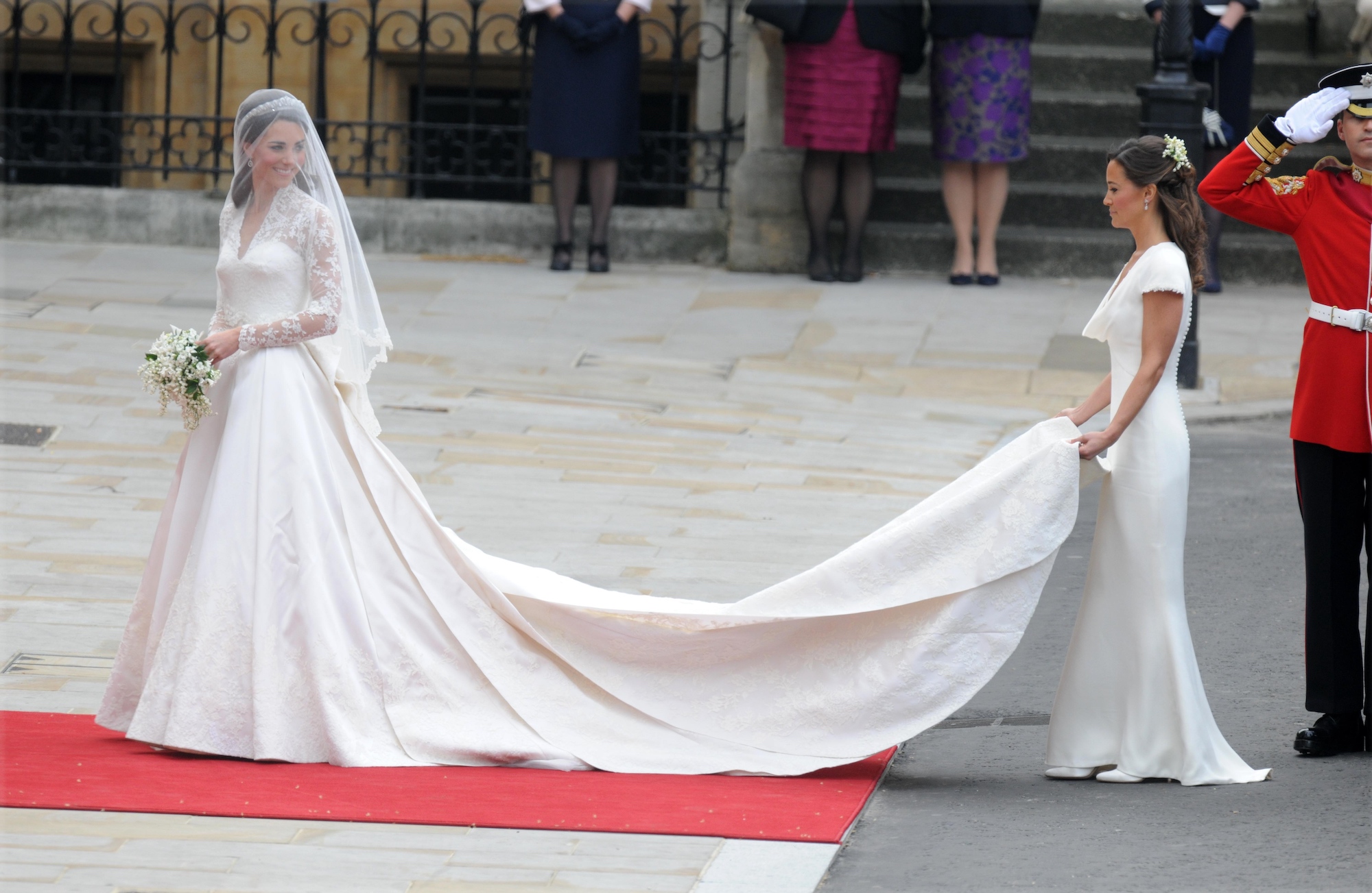 Kate Middleton in haar trouwjurk