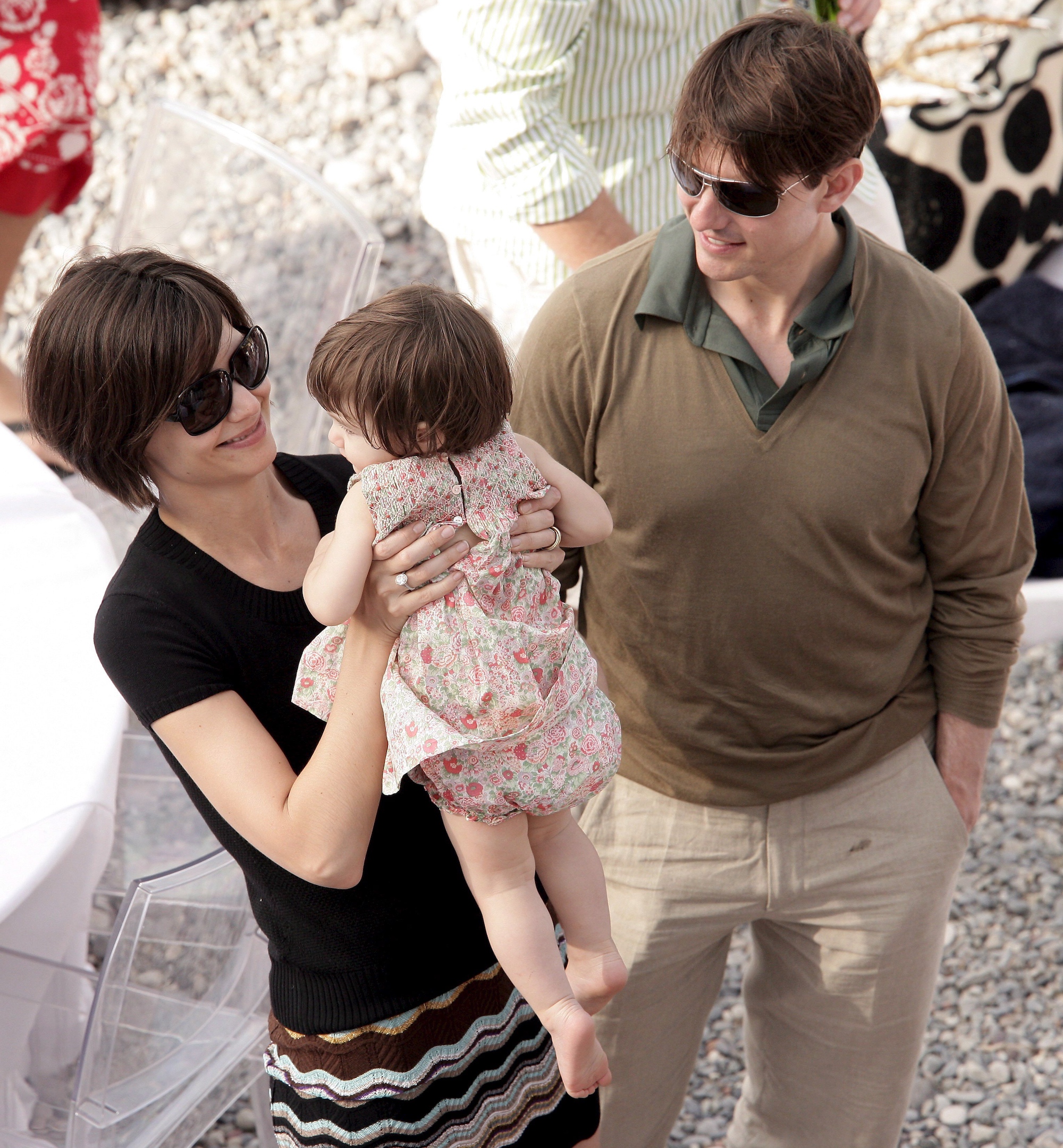 Katie Holmes en Tom Cruise in 2007