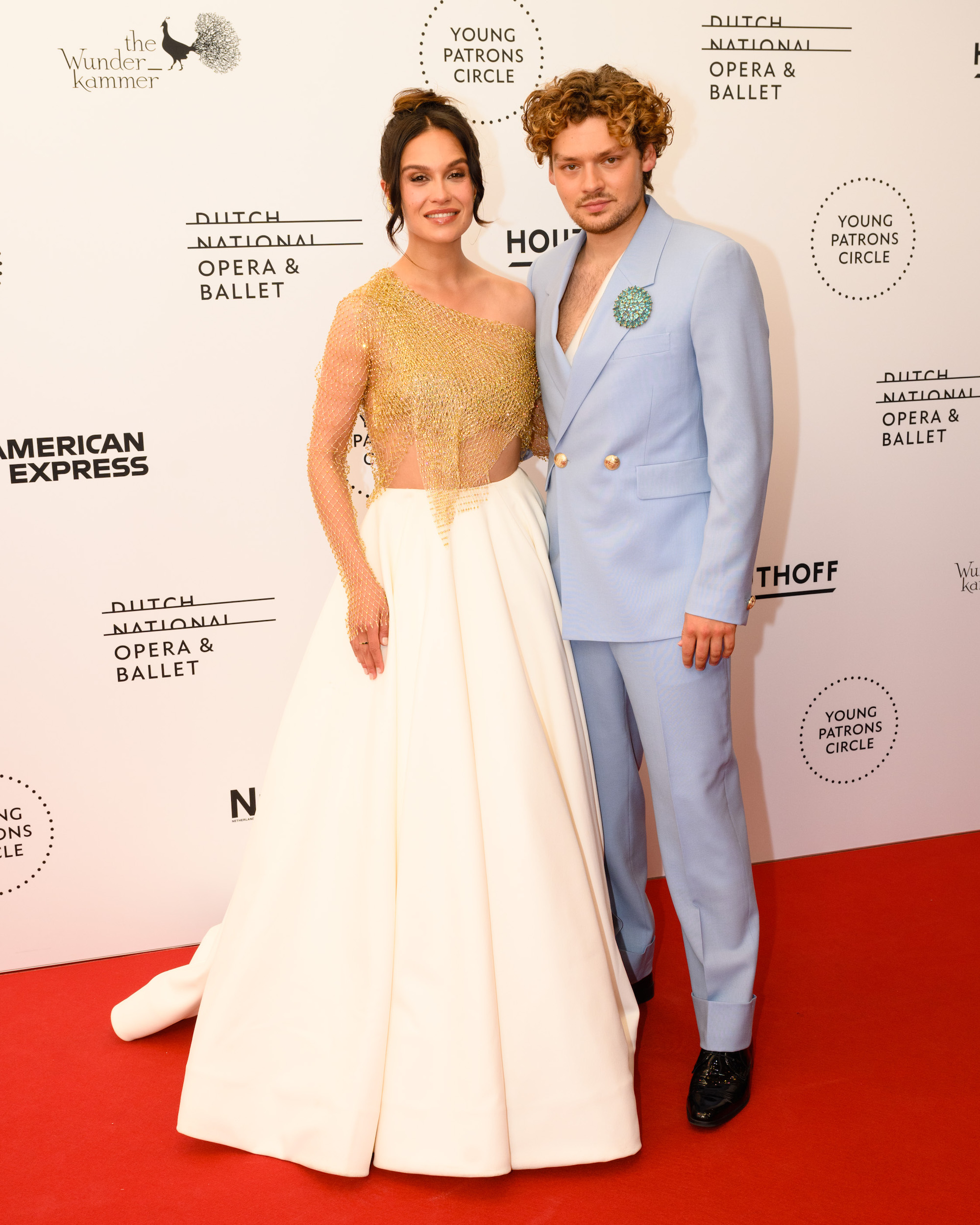 Holly Brood en Soy Kroon bij het Young Patrons Gala 2022