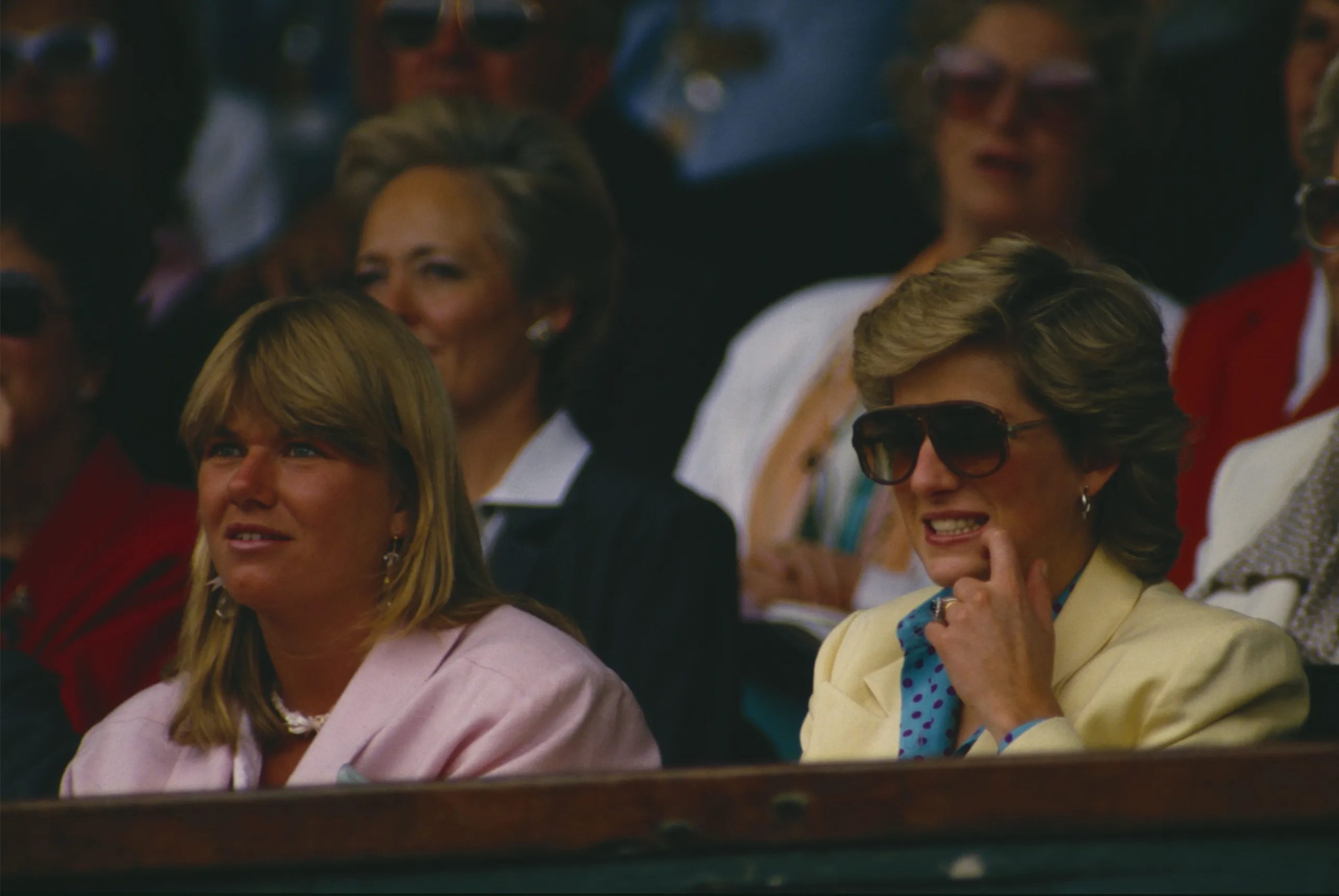 Prinses Diana bij Wimbledon in 1987