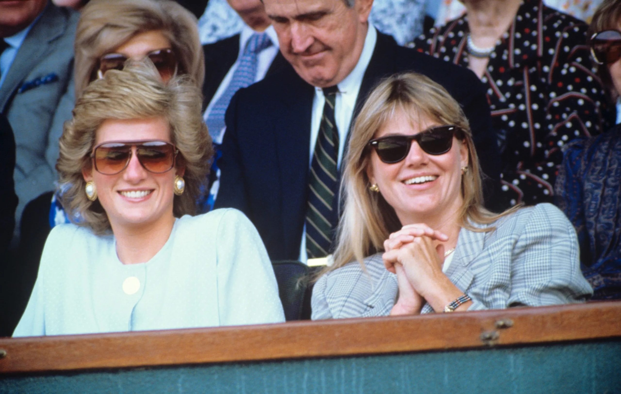 Prinses Diana bij Wimbledon in 1989