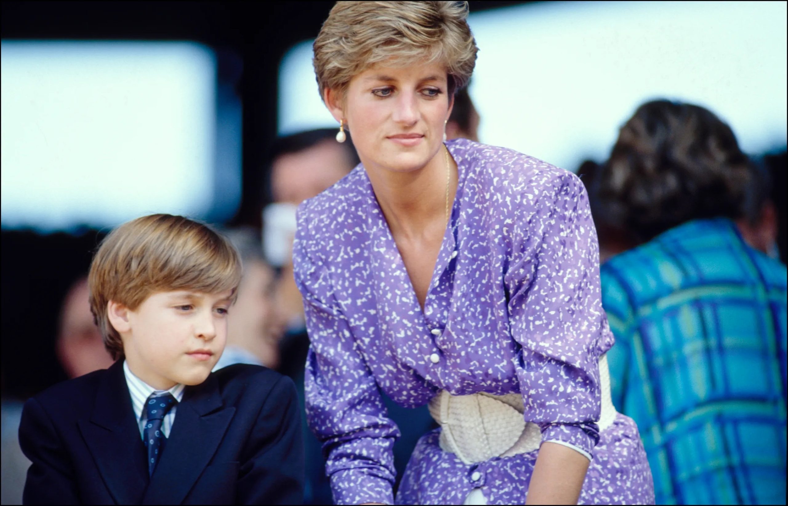Prinses Diana bij Wimbledon in 1991