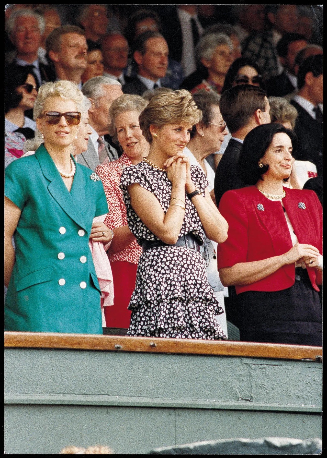 Prinses Diana bij Wimbledon in 1991