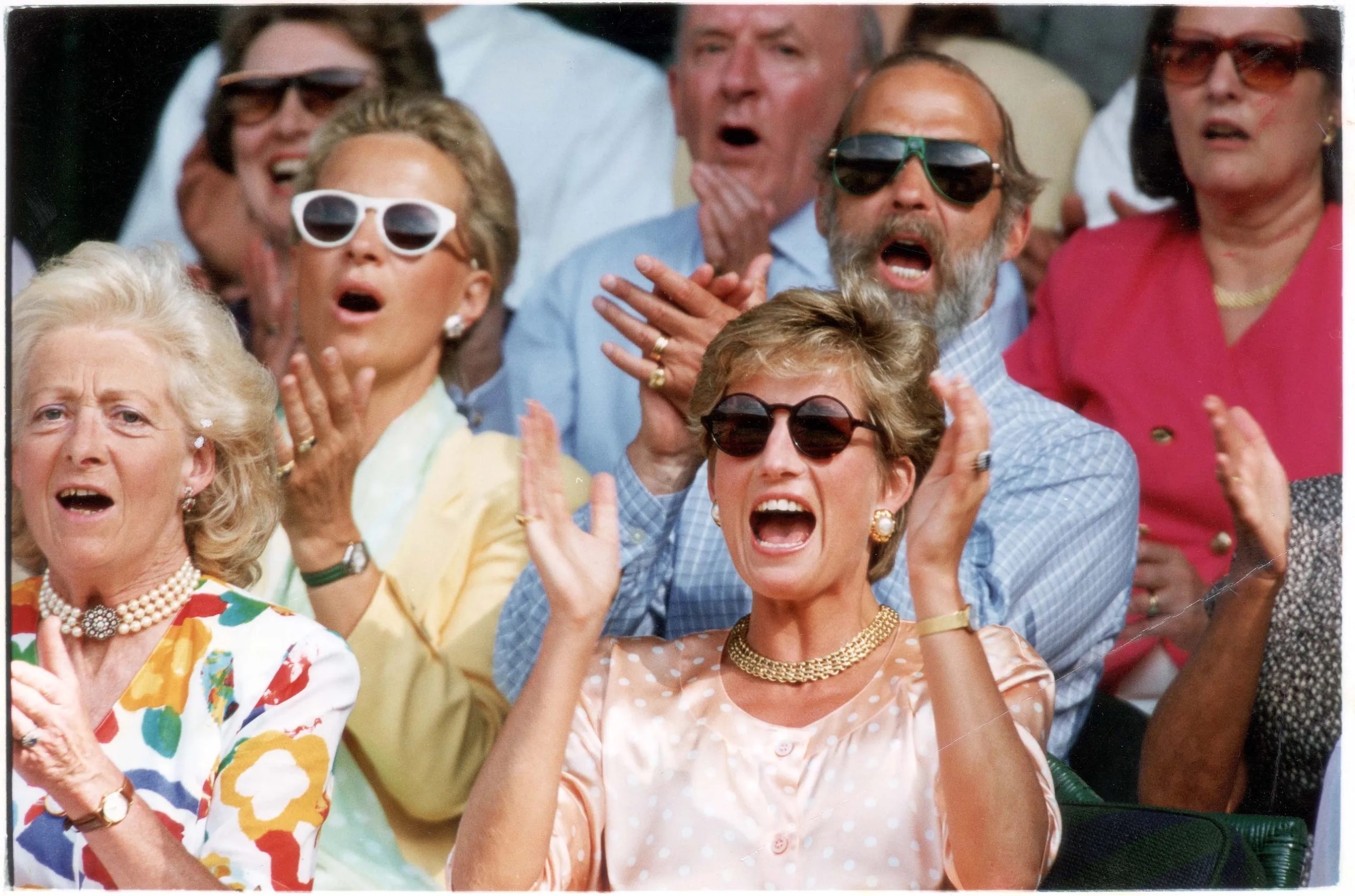 Prinses Diana bij Wimbledon in 1993
