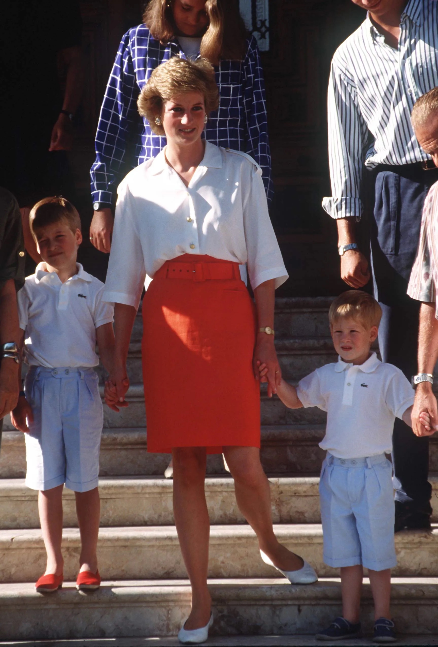 Prinses Diana in een zomerlook