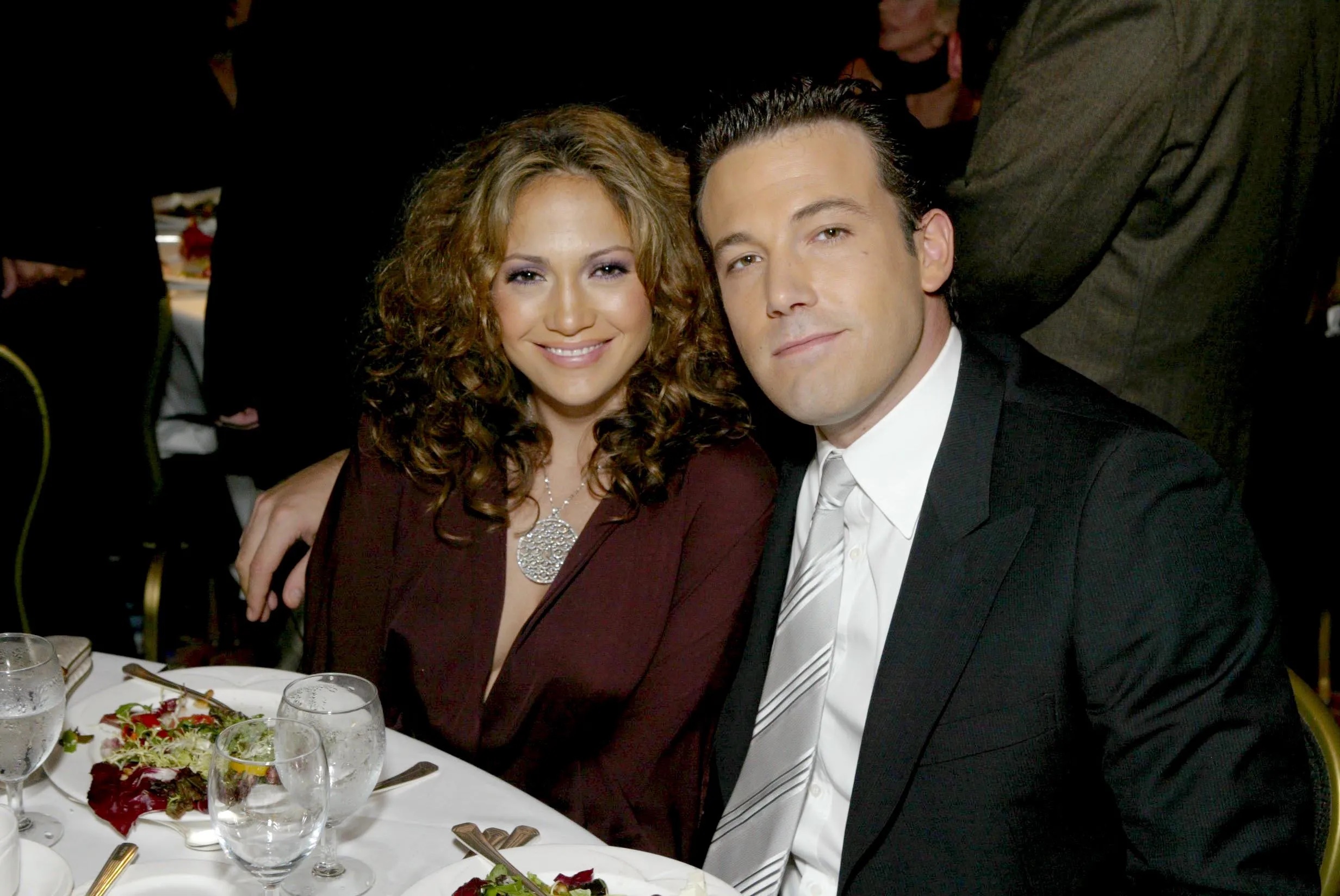 Jennifer Lopez en Ben Affleck in oktober 2003
