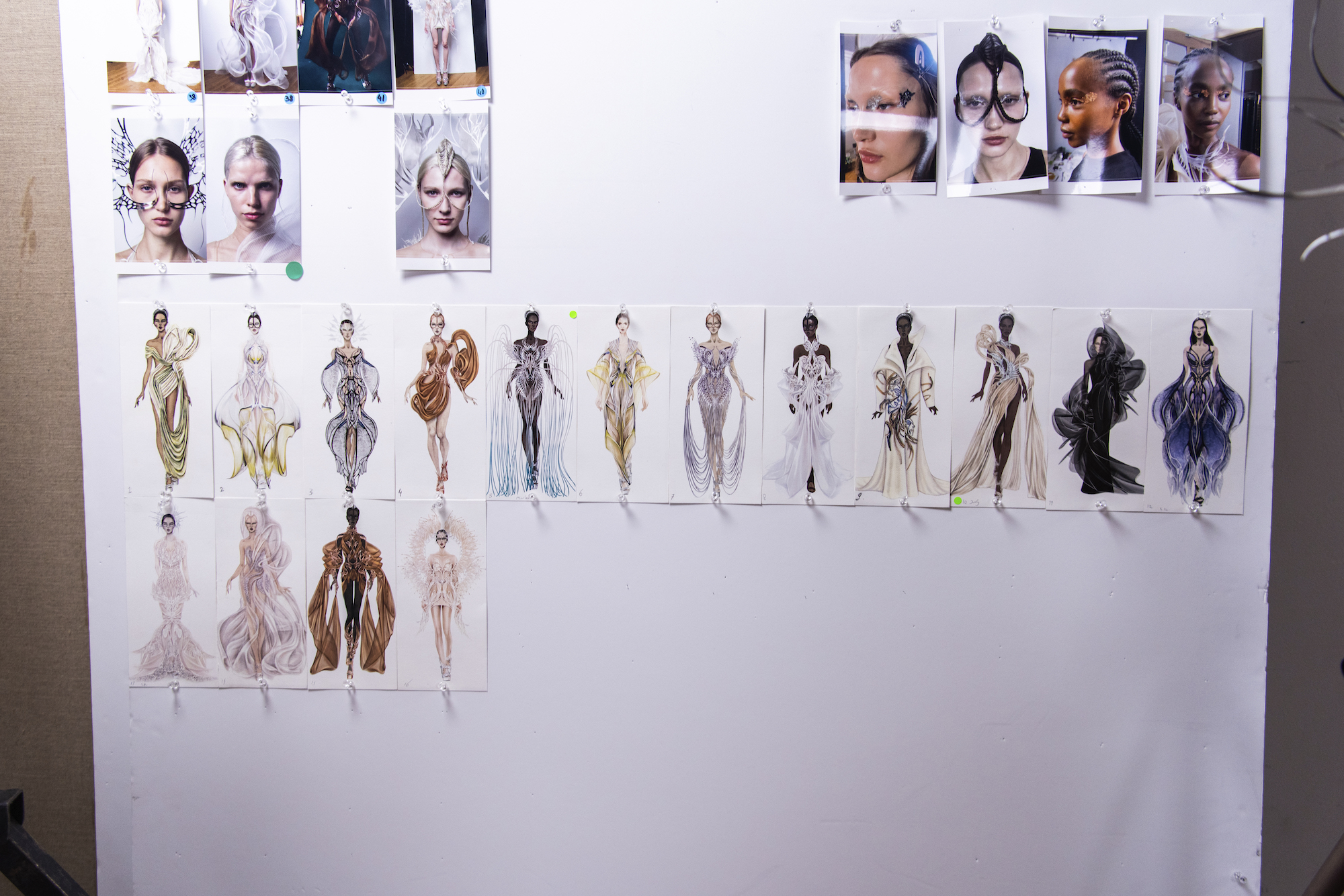 De indeling van modellen voor de show van Iris van Herpen