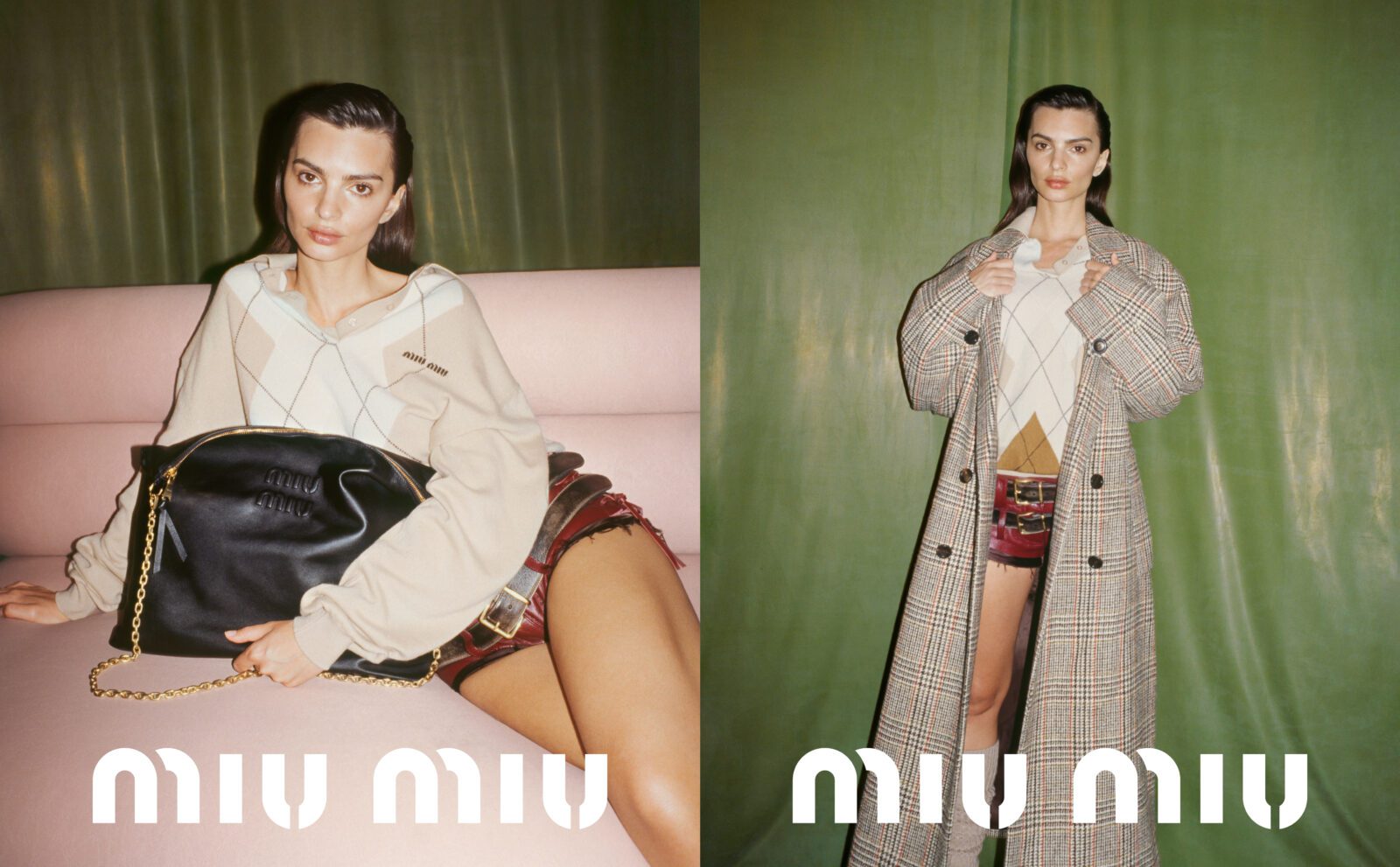 Emily Ratajkowski voor Miu Miu herfst/winter 2022