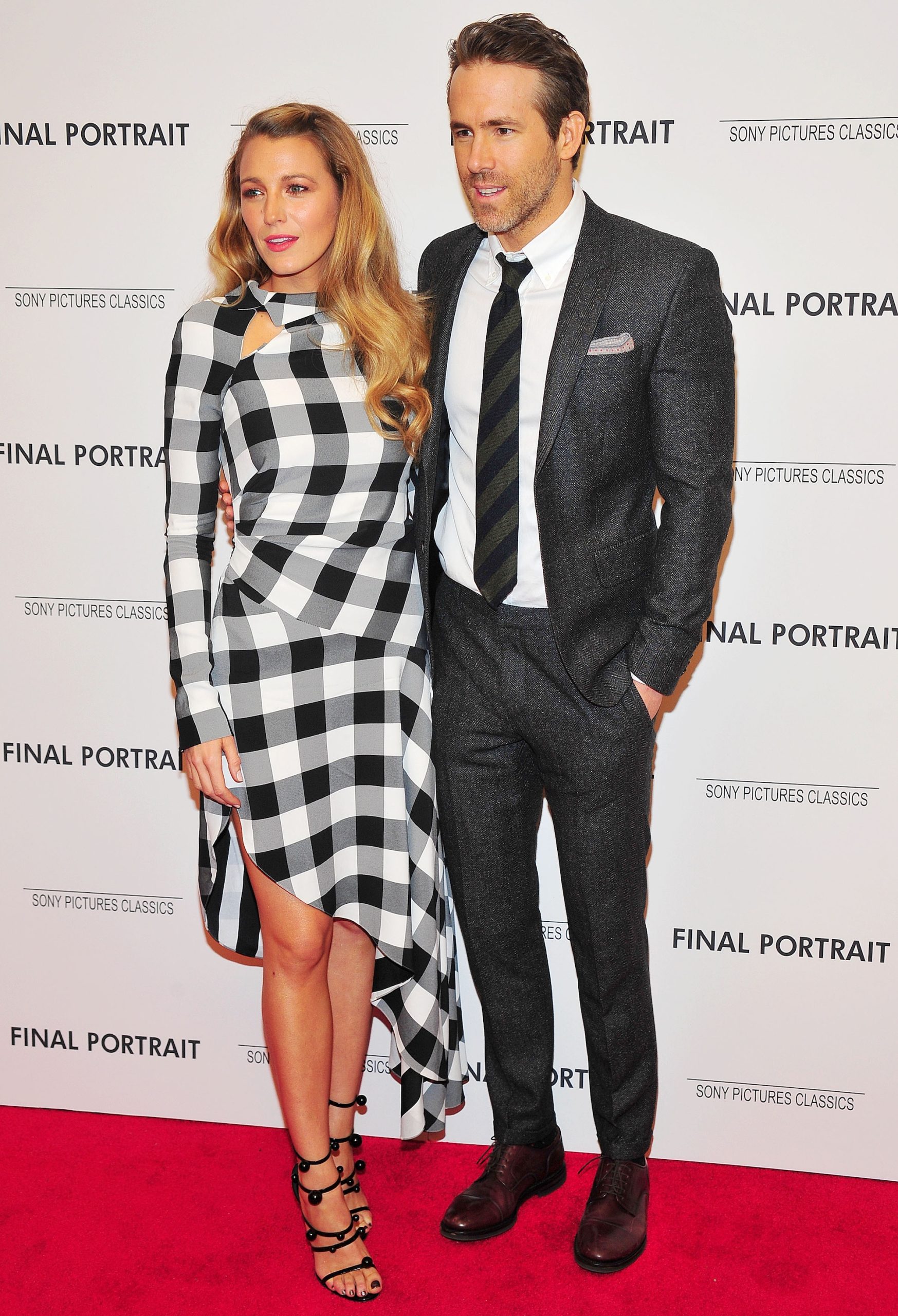 Blake Lively en Ryan Reynolds bij de première van Final Portrait in 2018