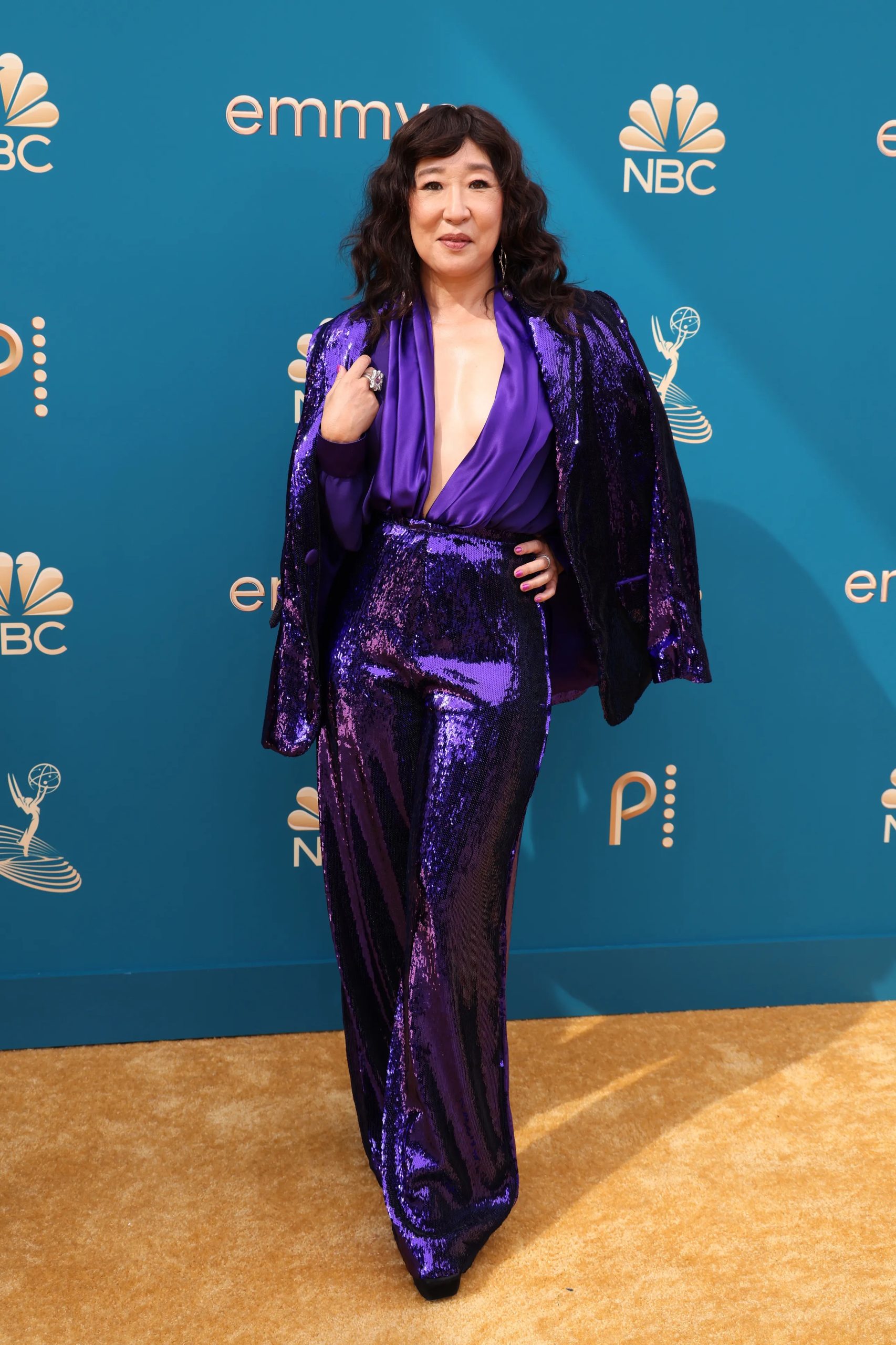 Sandra Oh in Rodarte bij de Emmy Awards 2022