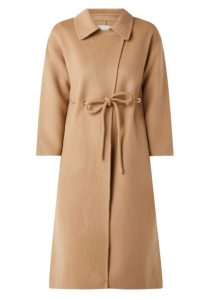 bash wollen mantel in camel