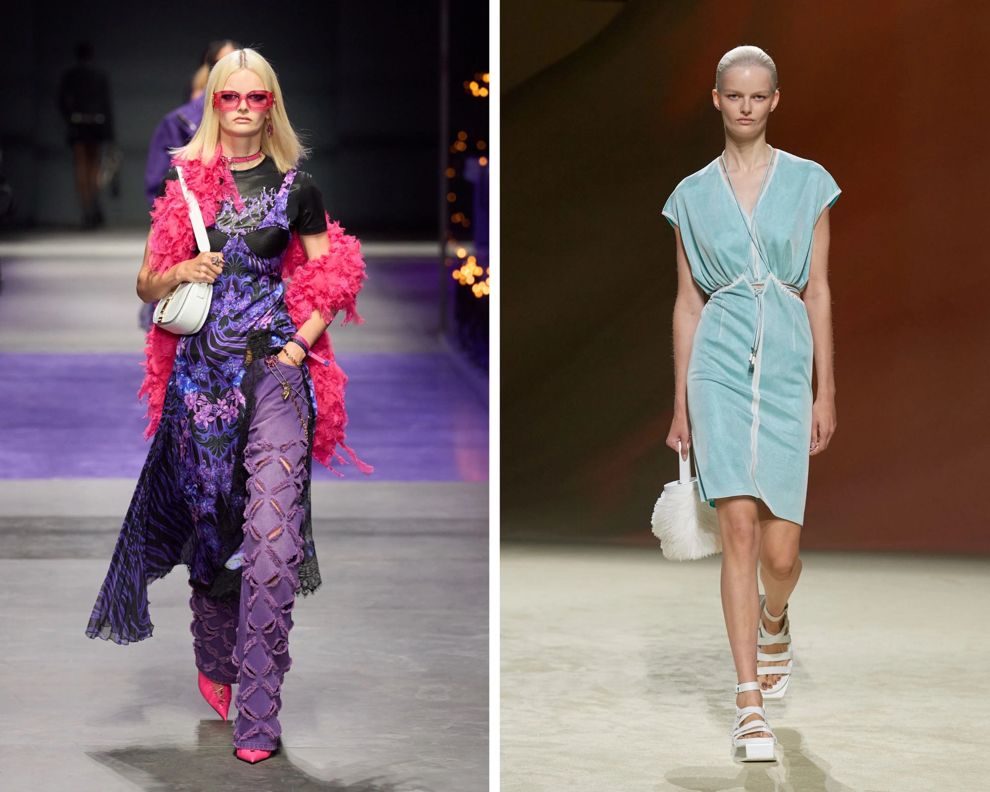 Bo Exters op de catwalk bij Versace en Hermès