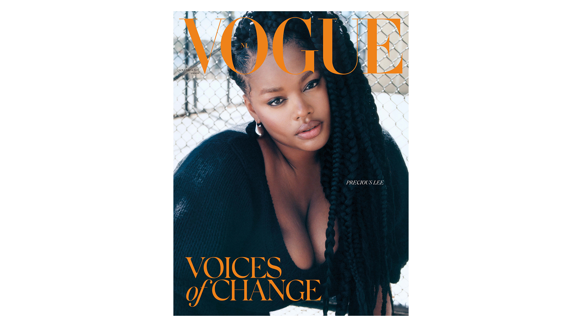 Topmodel Precious Lee siert de cover van Vogue november 2022