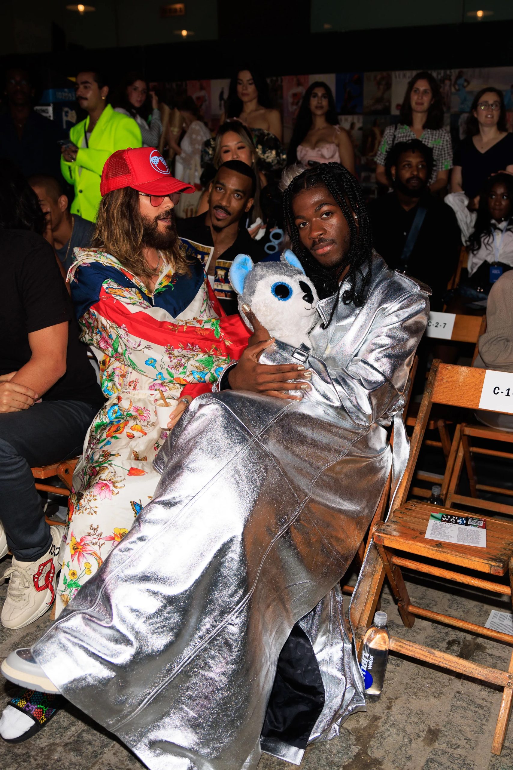 X-nas in zilveren pak