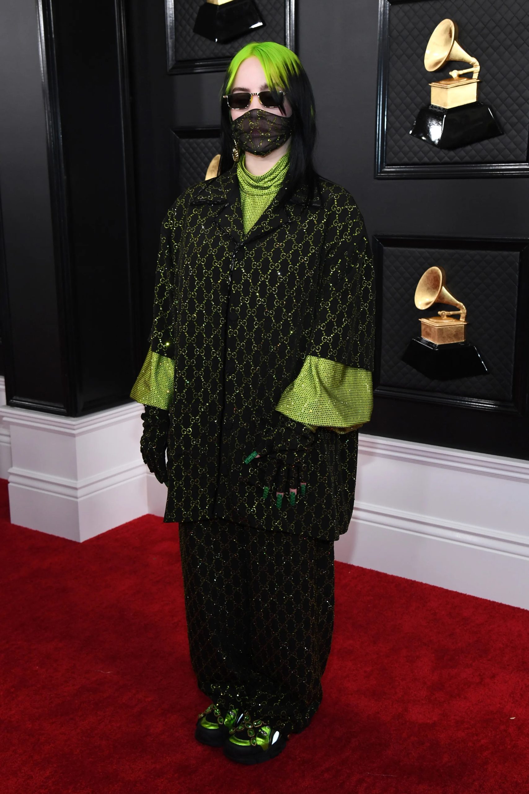 Billie Eilish bij de 62e jaarlijkse Grammy Awards, januari 2020.