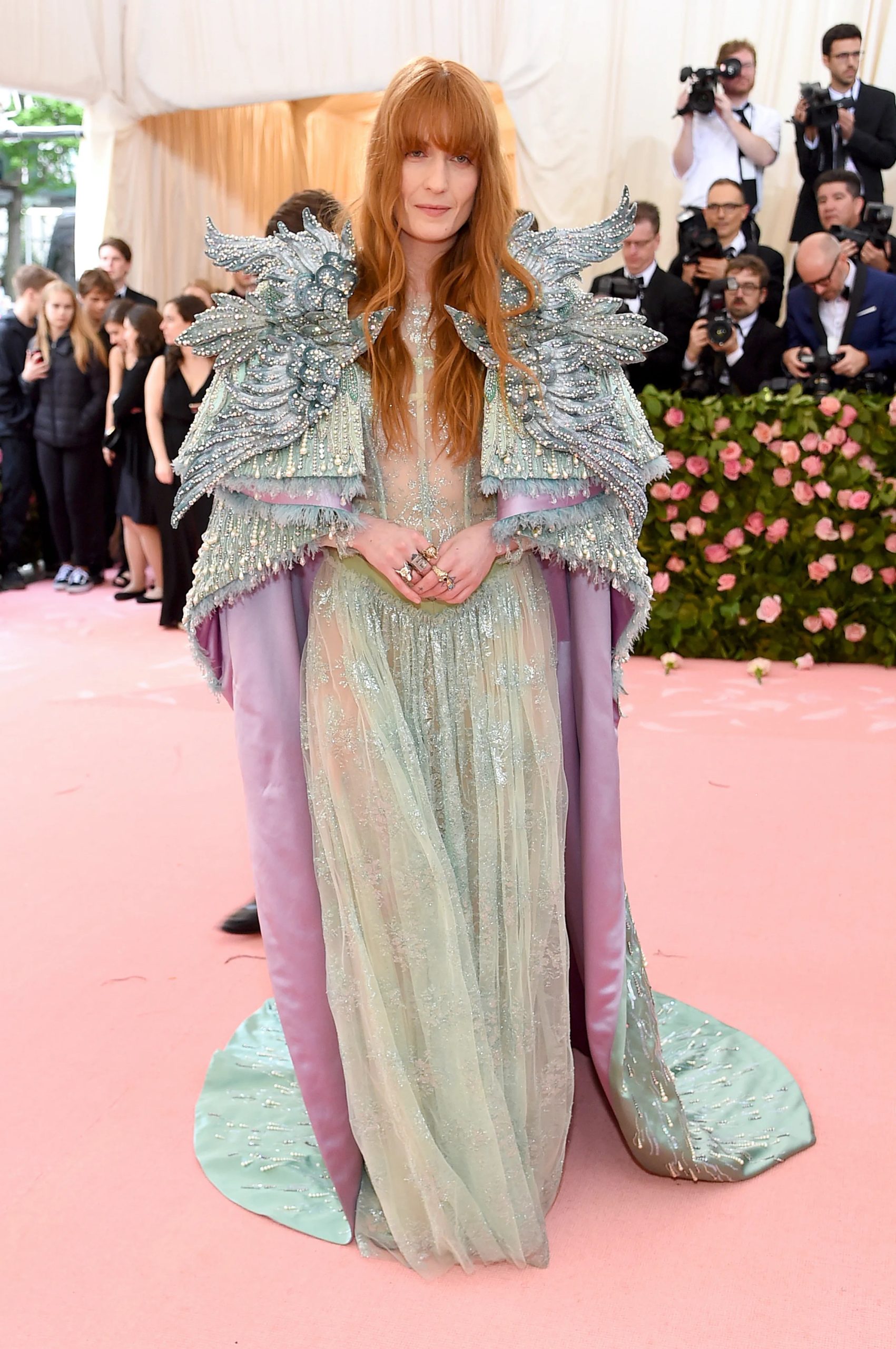 Florence Welch op het Met Gala, mei 2019.