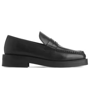 Arket leren loafers