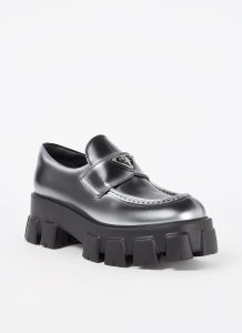 Prada Monolith loafer van leer