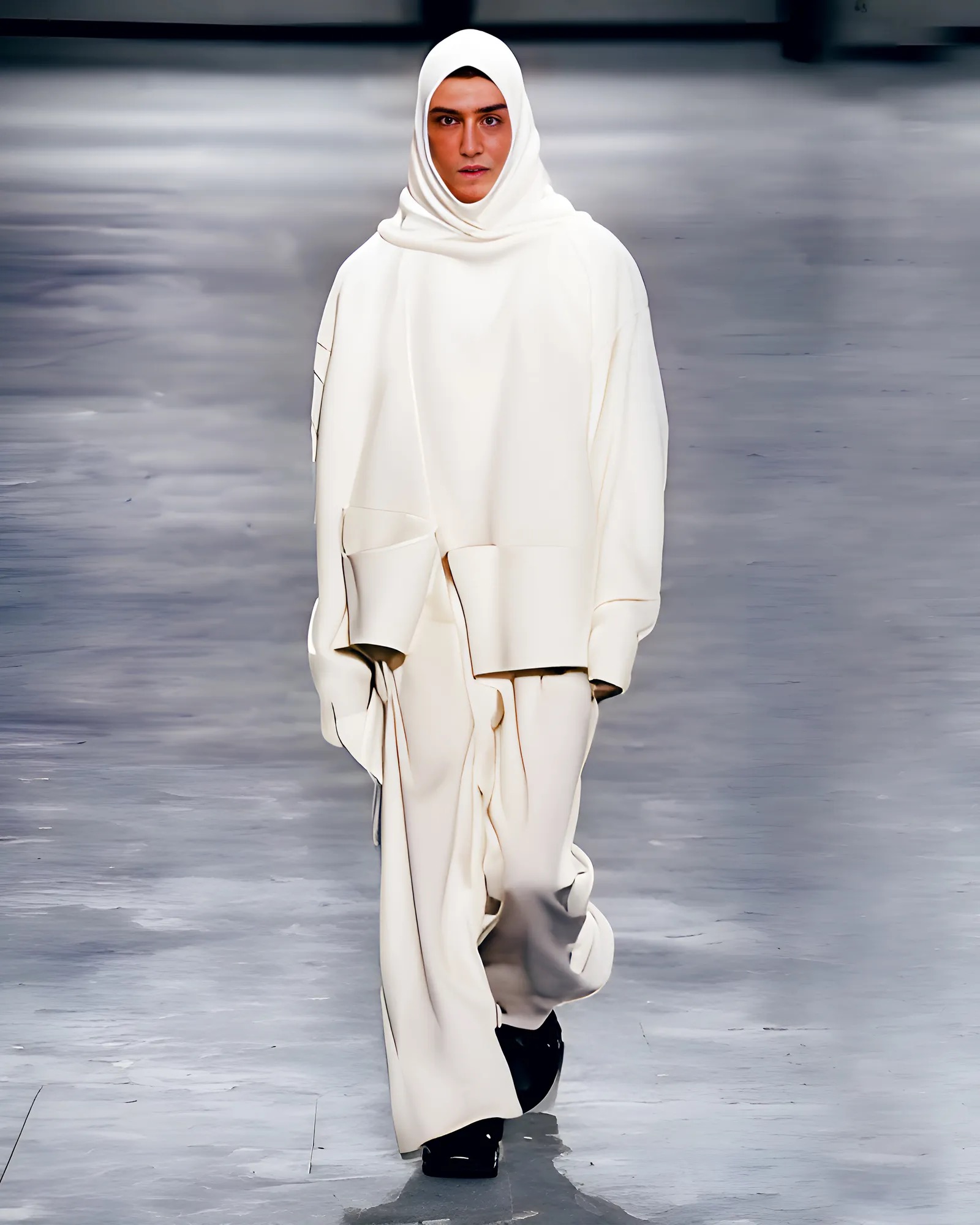 Wit lounge outfit gemaakt door AI