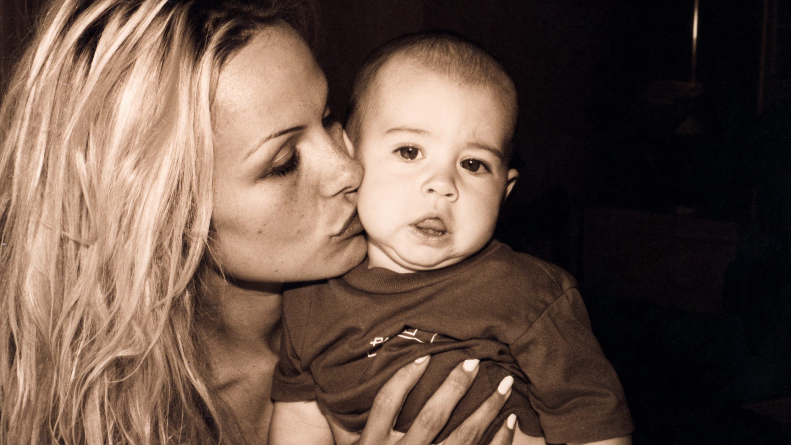 Pamela met zoon