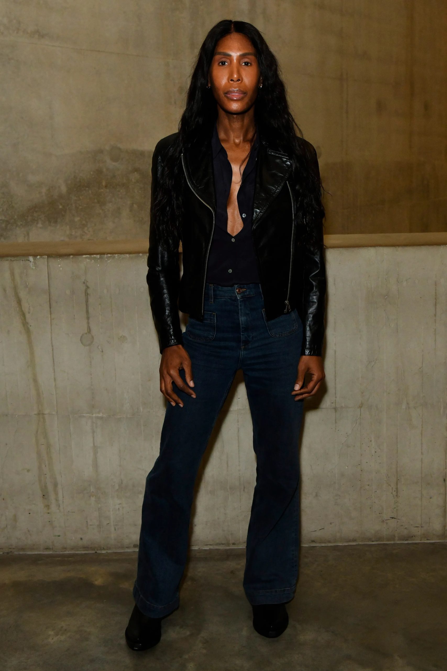 Honey Dijon bij Harris Reed tijdens London Fashion Week