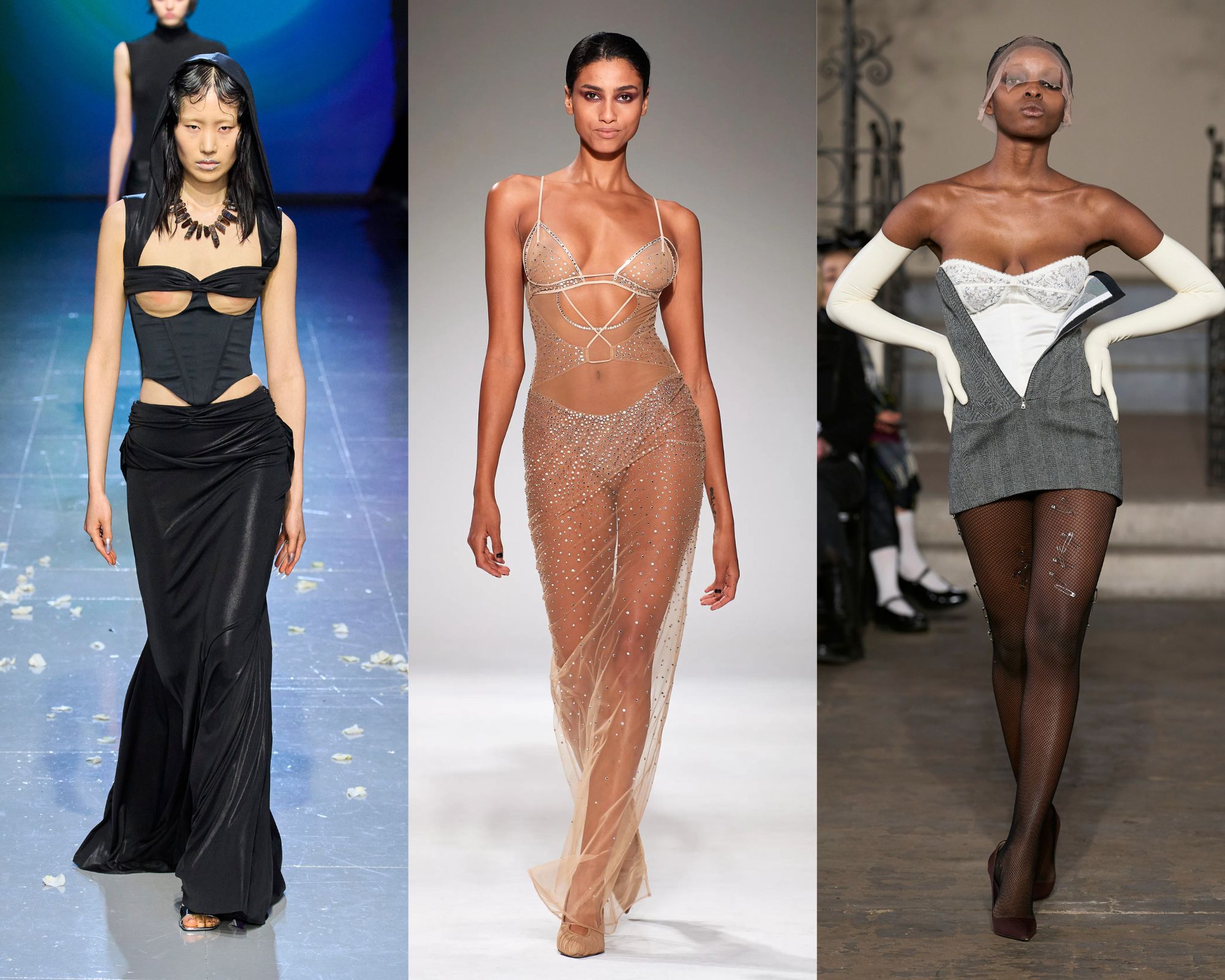 London Fashion Week herfst/winter 2023 trends: lingerie