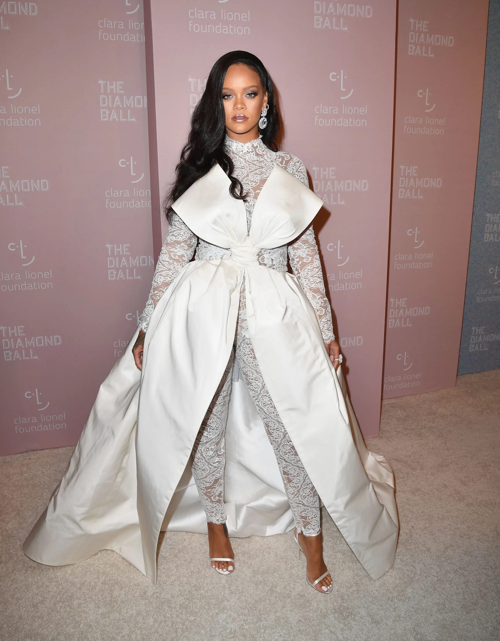 Rihanna tijdens het Diamond Ball