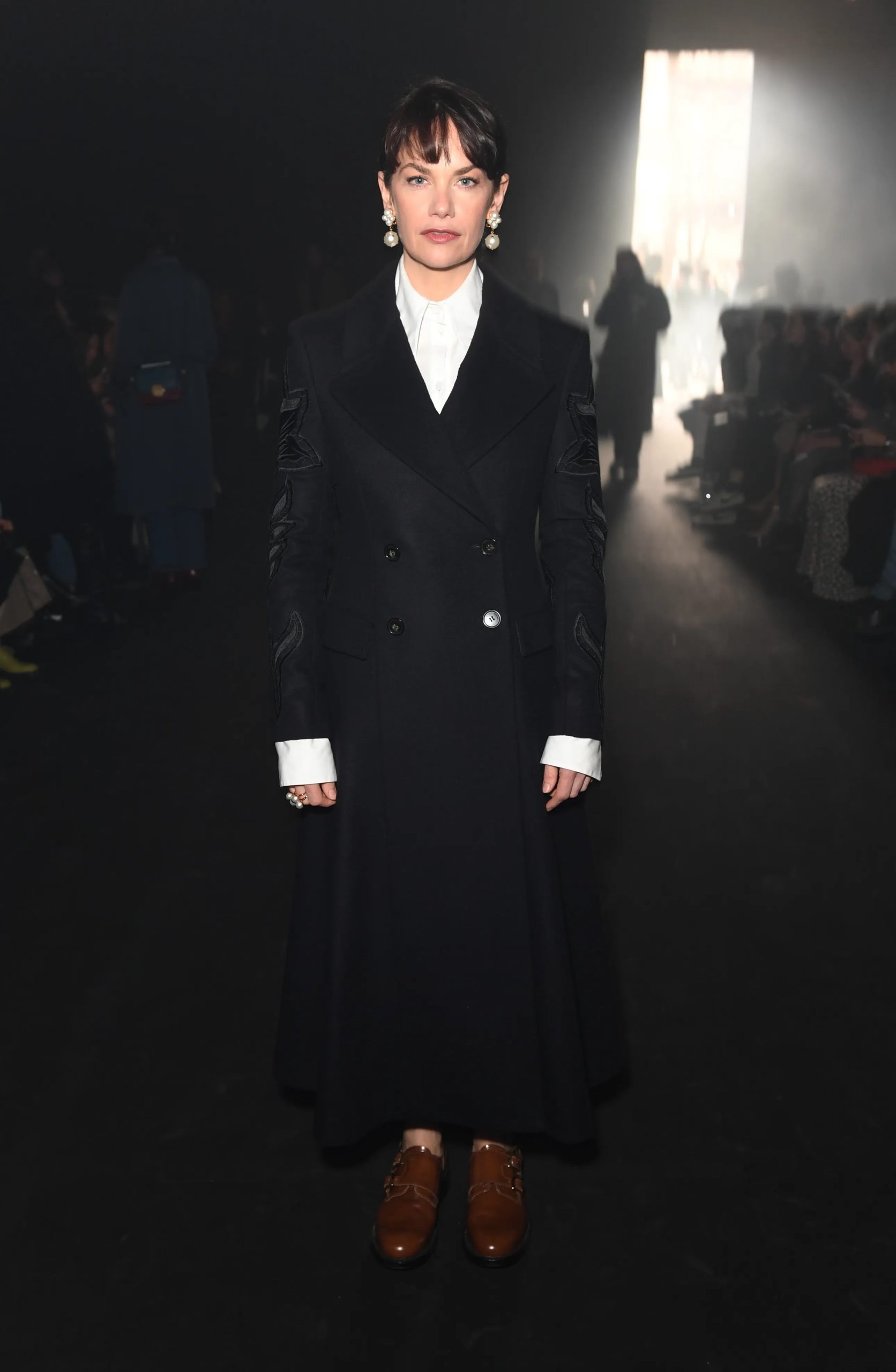 Ruth Wilson bij Erdem tijdens London Fashion Week