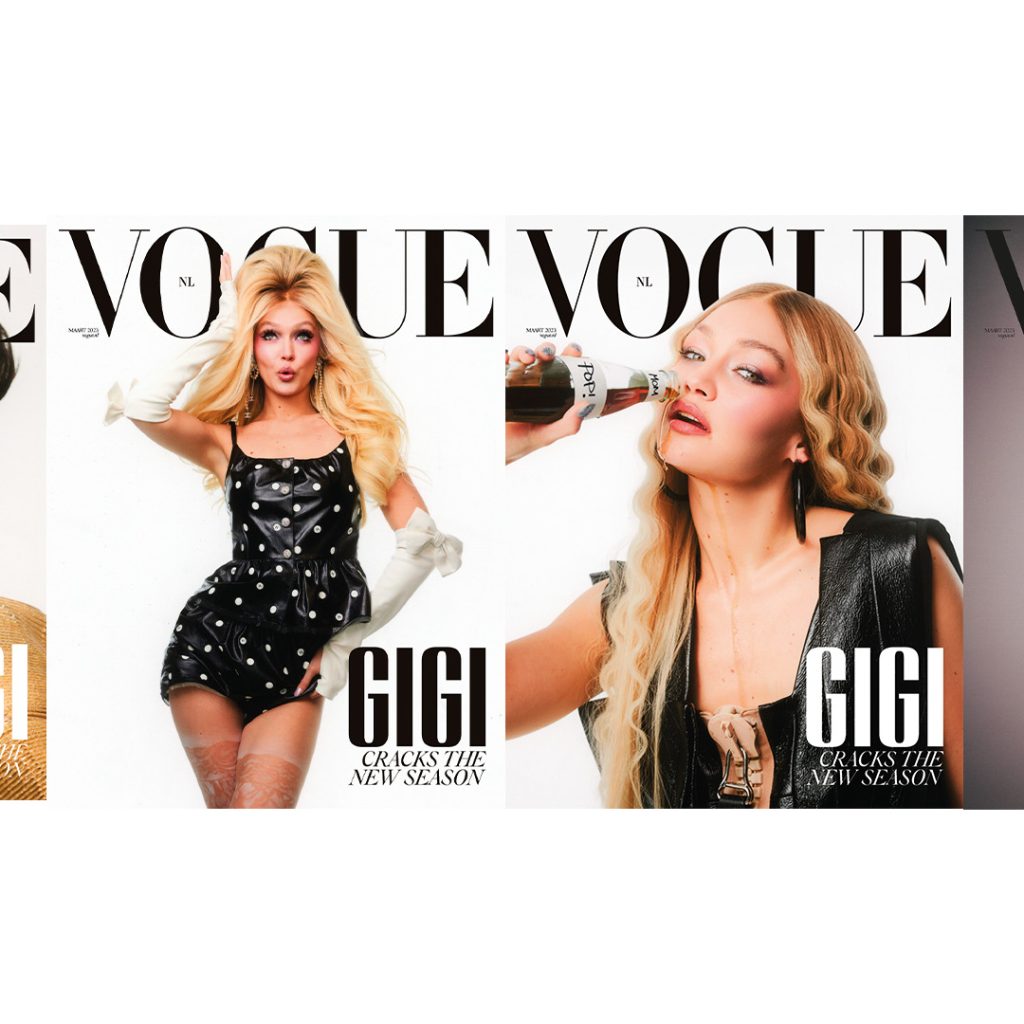 Gigi Hadid schittert op de cover van Vogue maart 2023