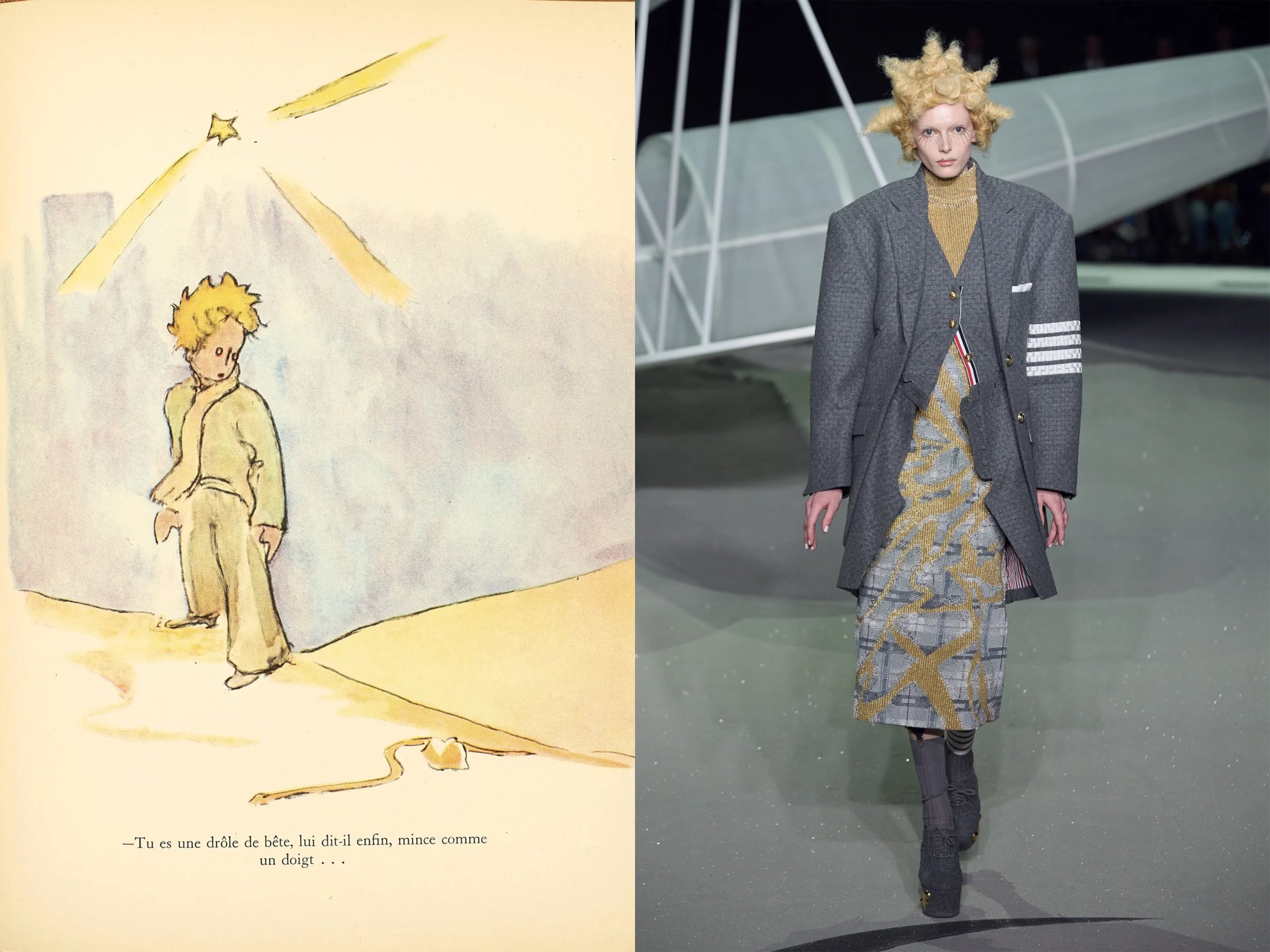 Thom Browne haalde voor zijn herfst/winter 2023 collectie inspiratie uit het boek van de kleine prins