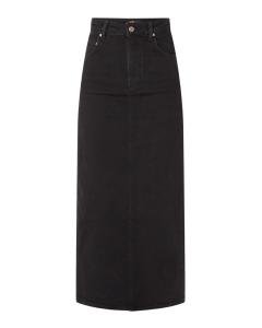 maje lange denim rok met split
