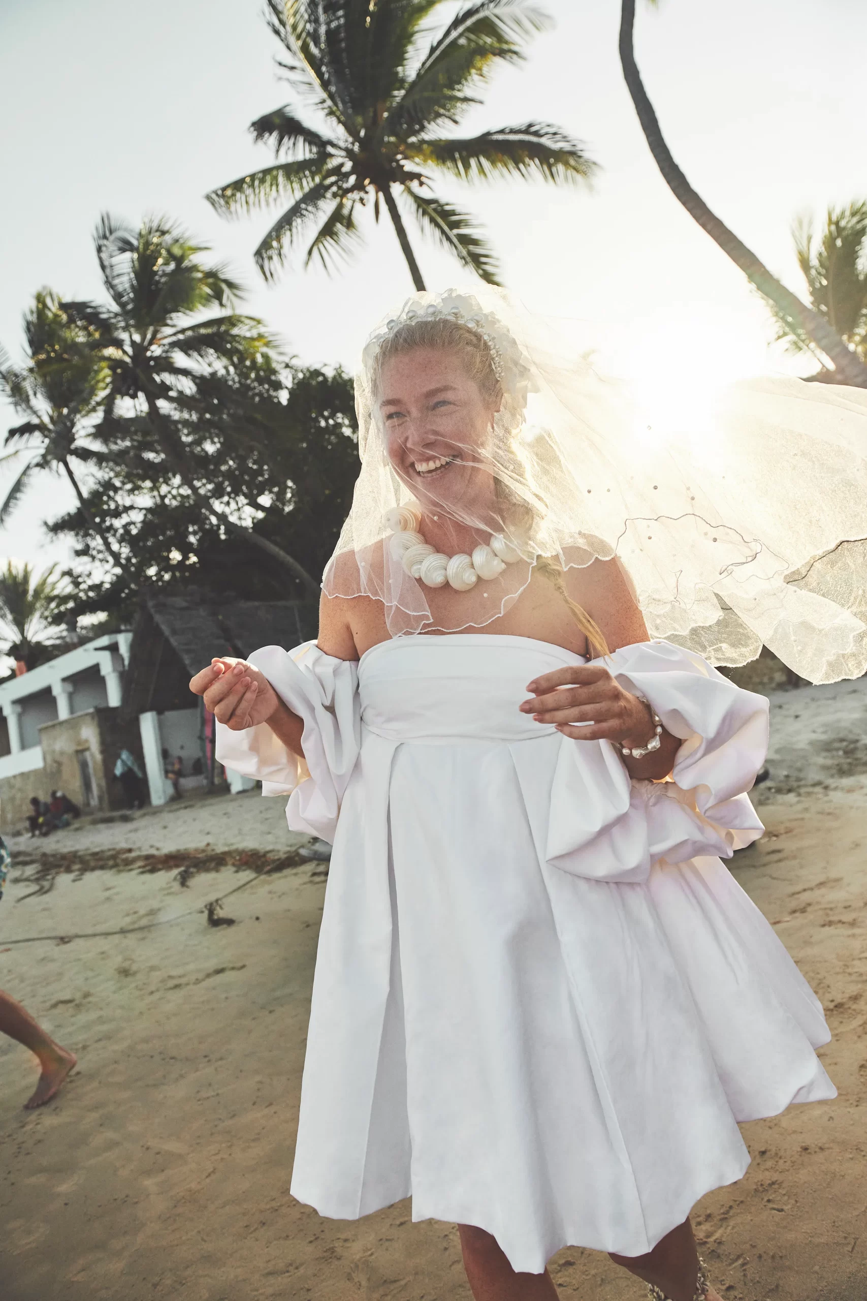 Marloes Hoedeman op haar bruiloft