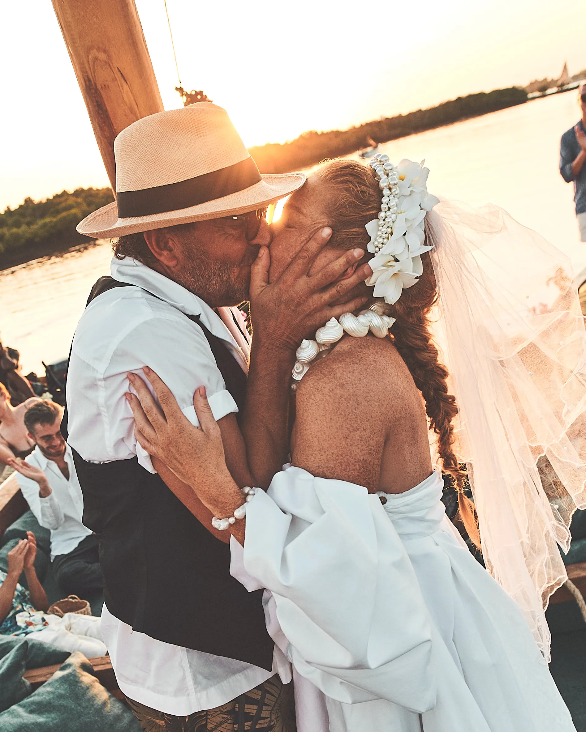 Marloes Hoedeman op haar bruiloft