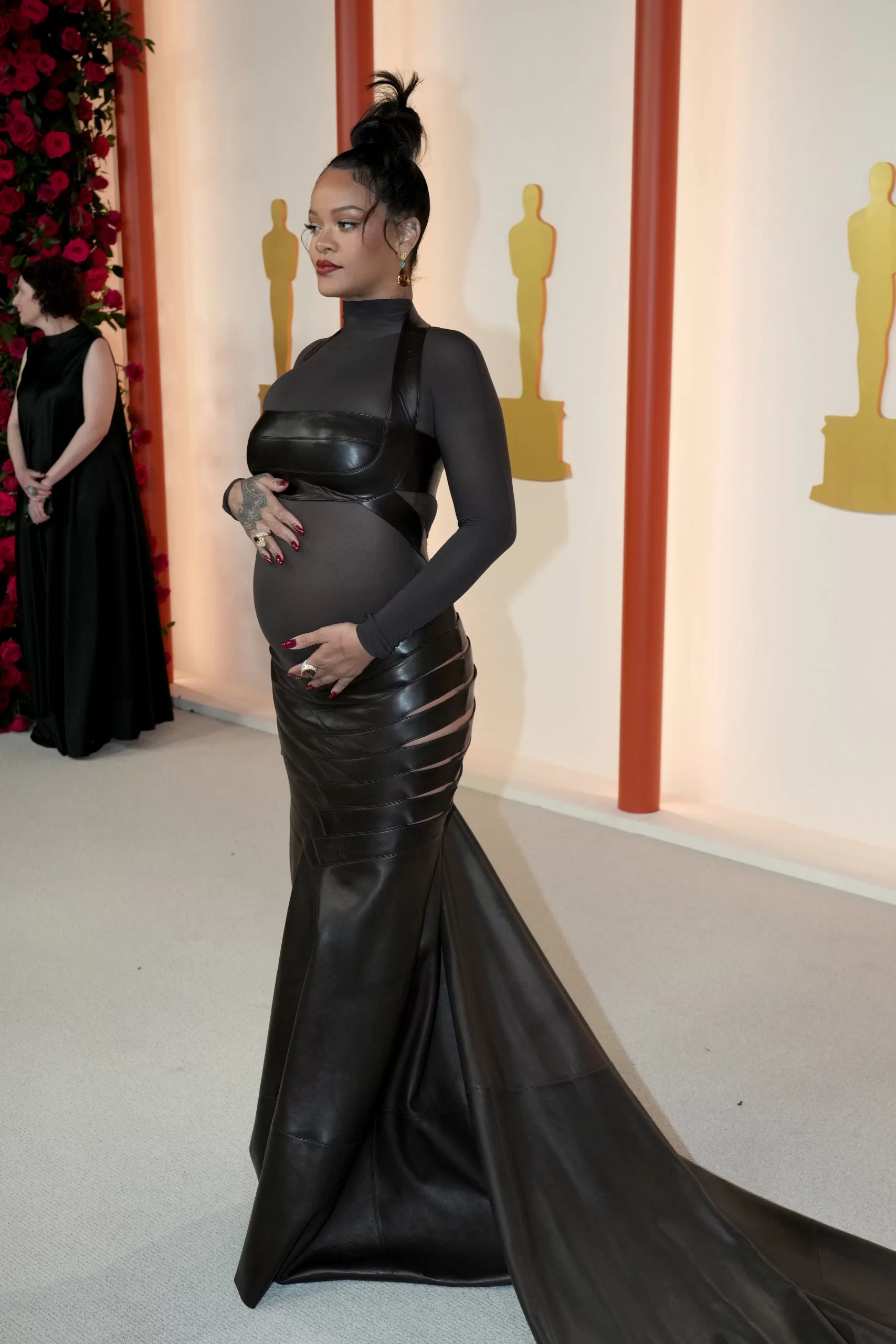 Rihanna in een look bij de Oscars die voor ophef zorgde