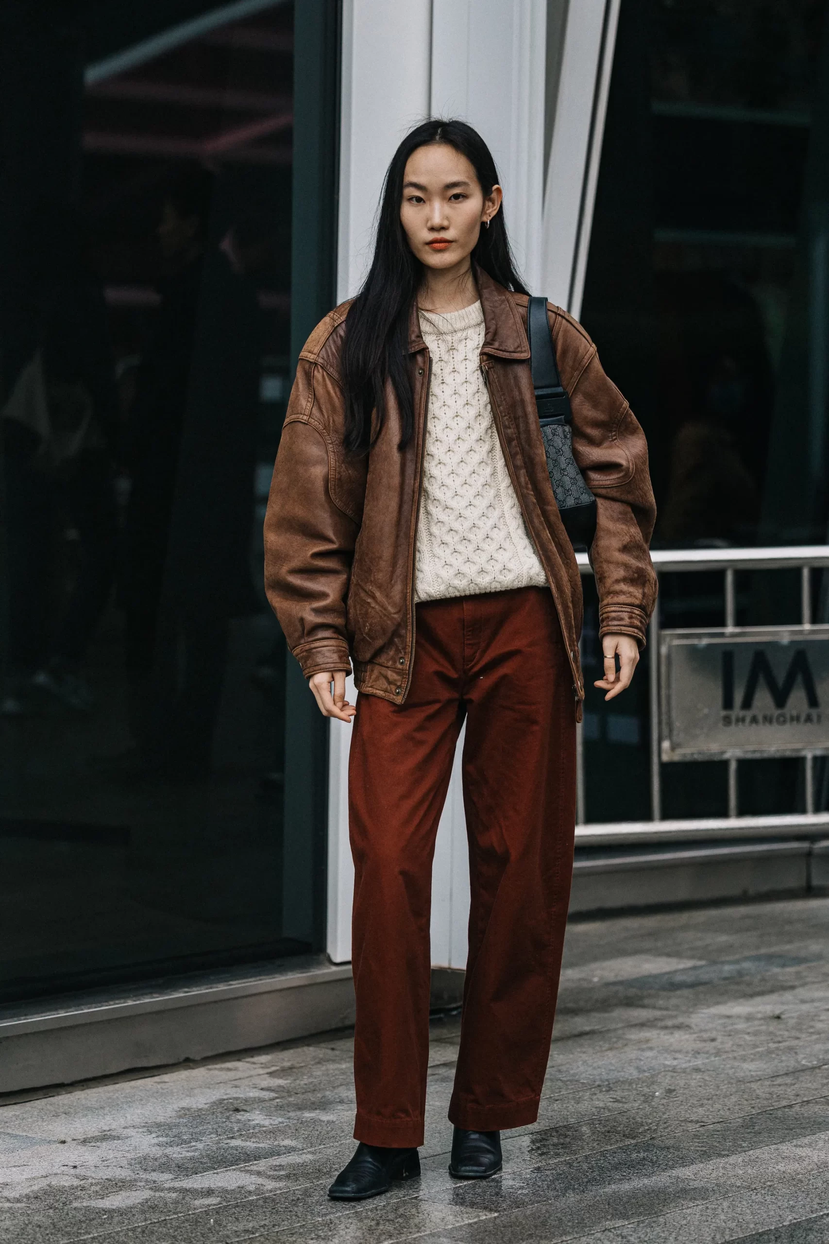 Streetstylelook tijdens Shanghai Fashion Week