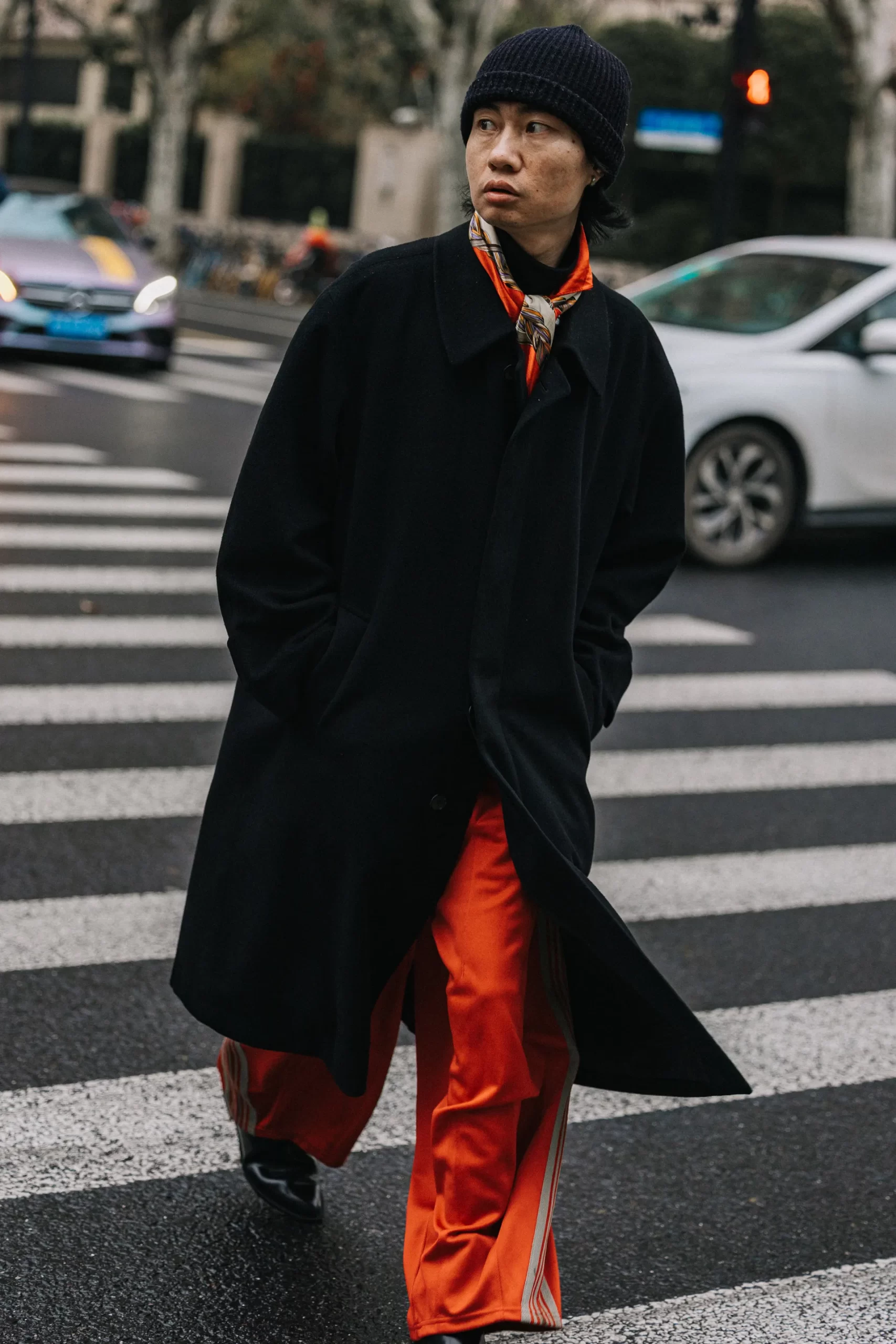 Streetstyle tijdens Shanghai Fashion Week herfst/winter 2023 shows